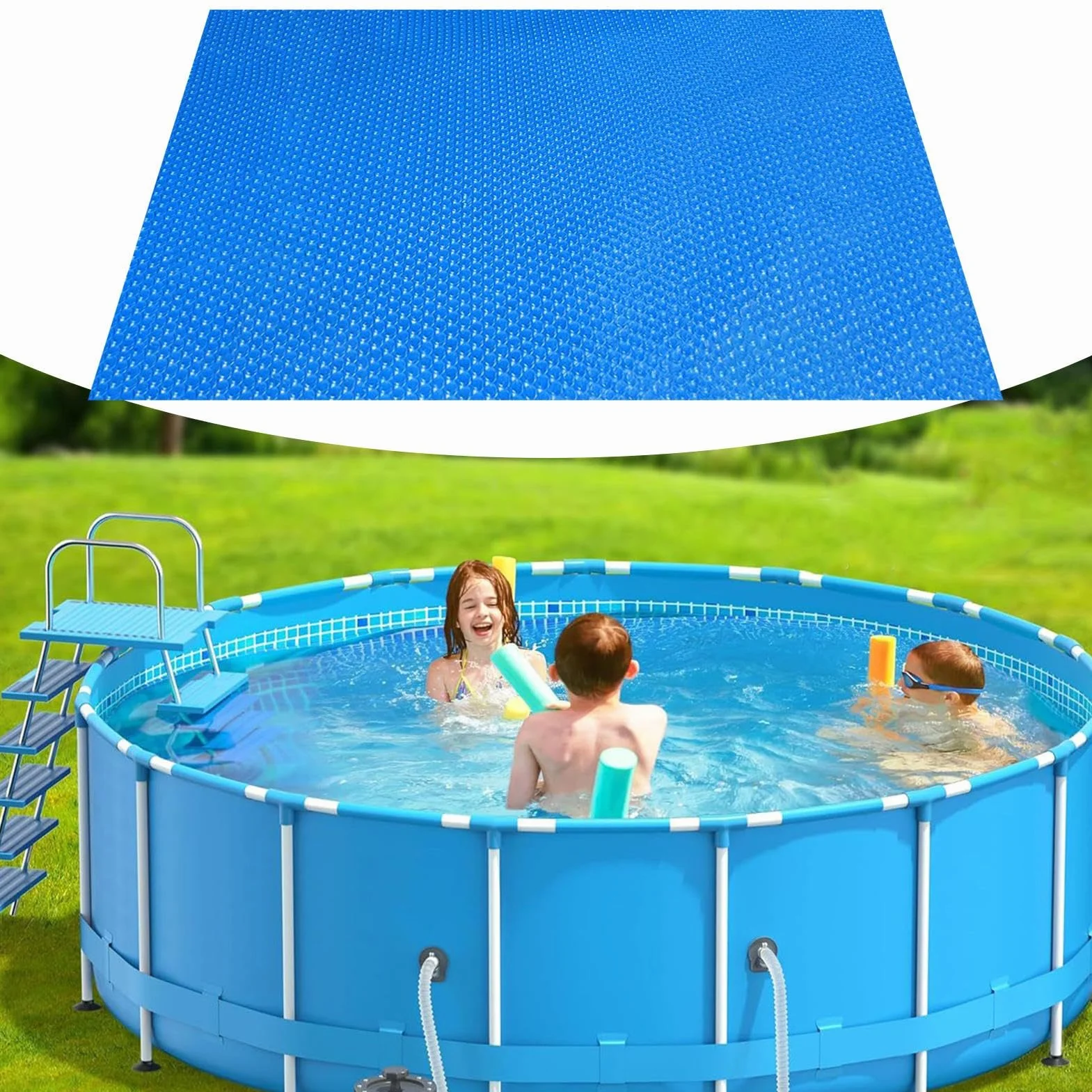 Cubierta Solar Piscina Rectangular 220x150cm Impermeable Antipolvo