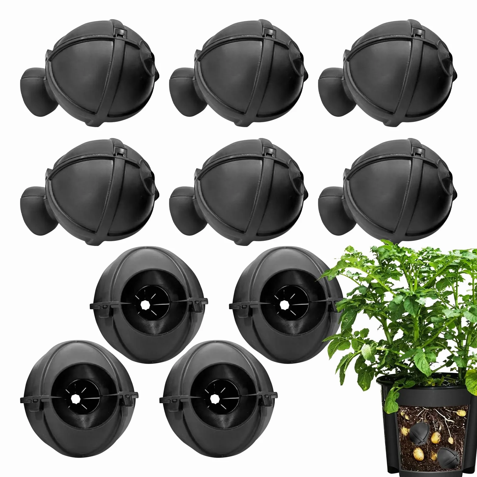 Kit De Propagación por Acodo Aéreo Reutilizable de 10 Piezas Accesorios De Jardinería