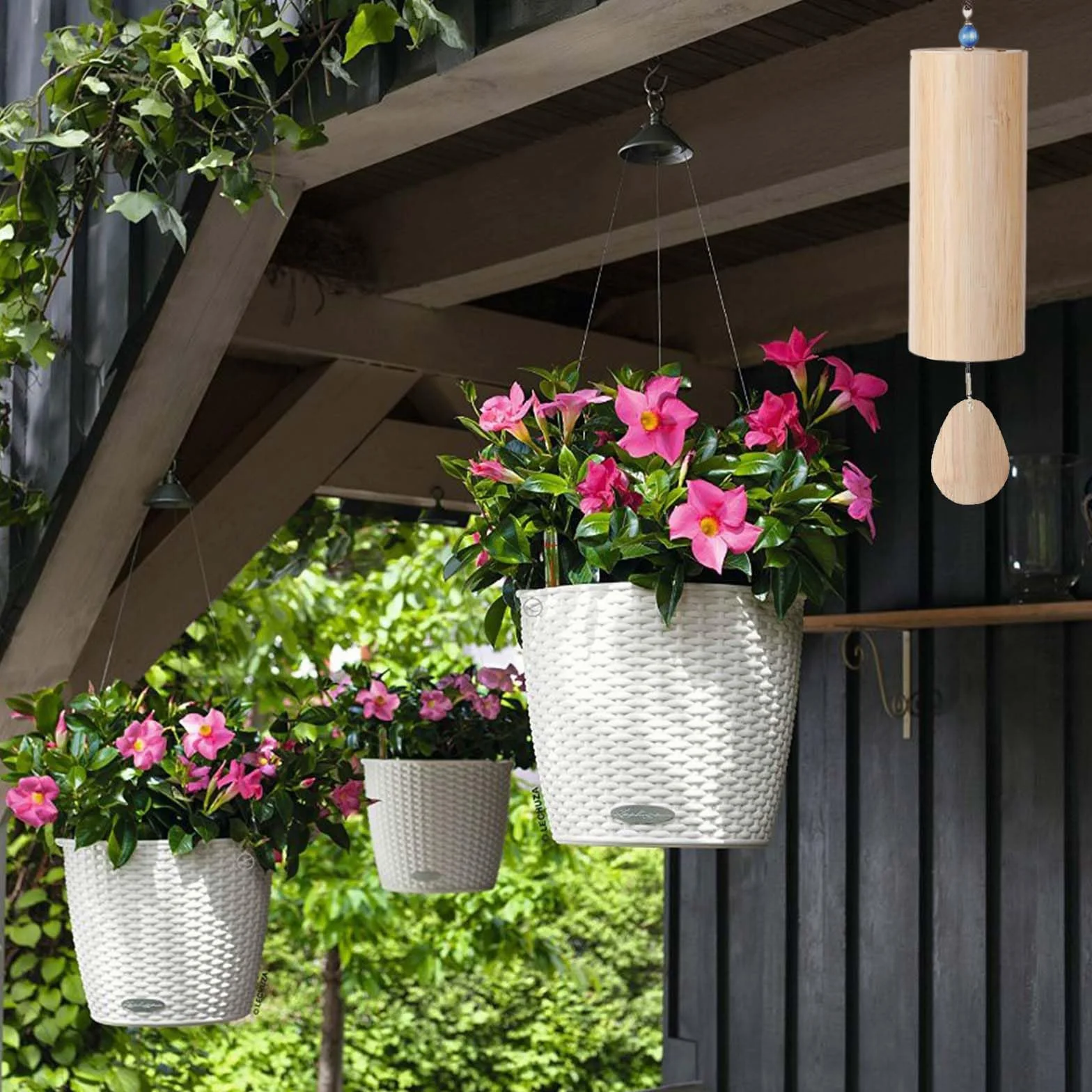 Campanas de Viento de Bambú Japonesas Acorde F de Brisa Primaveral para Yoga Meditación Jardín