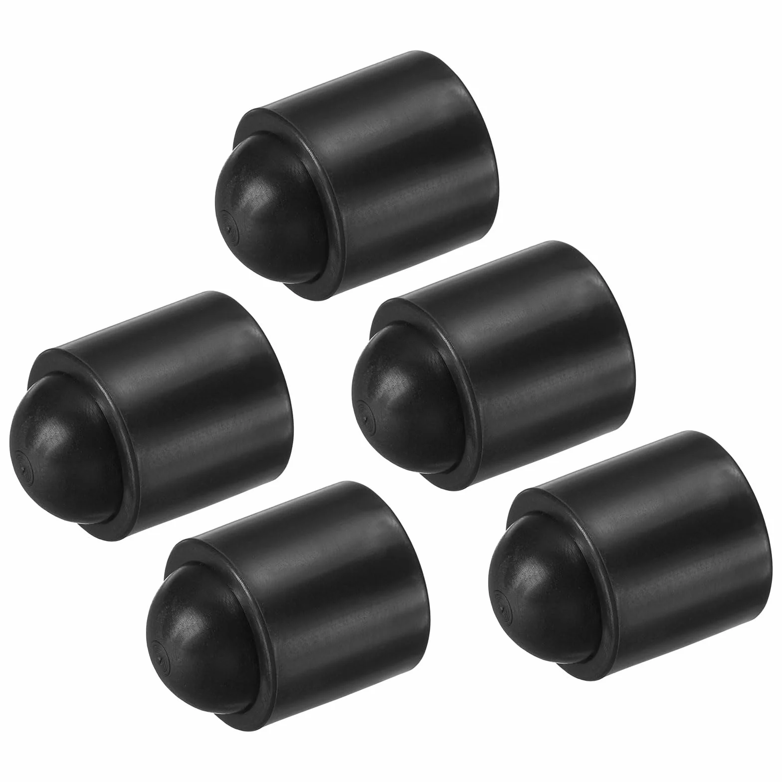 PATIKIL Funda Protectora para Taco de Billar, 5 Piezas Protectores de Goma, Negro
