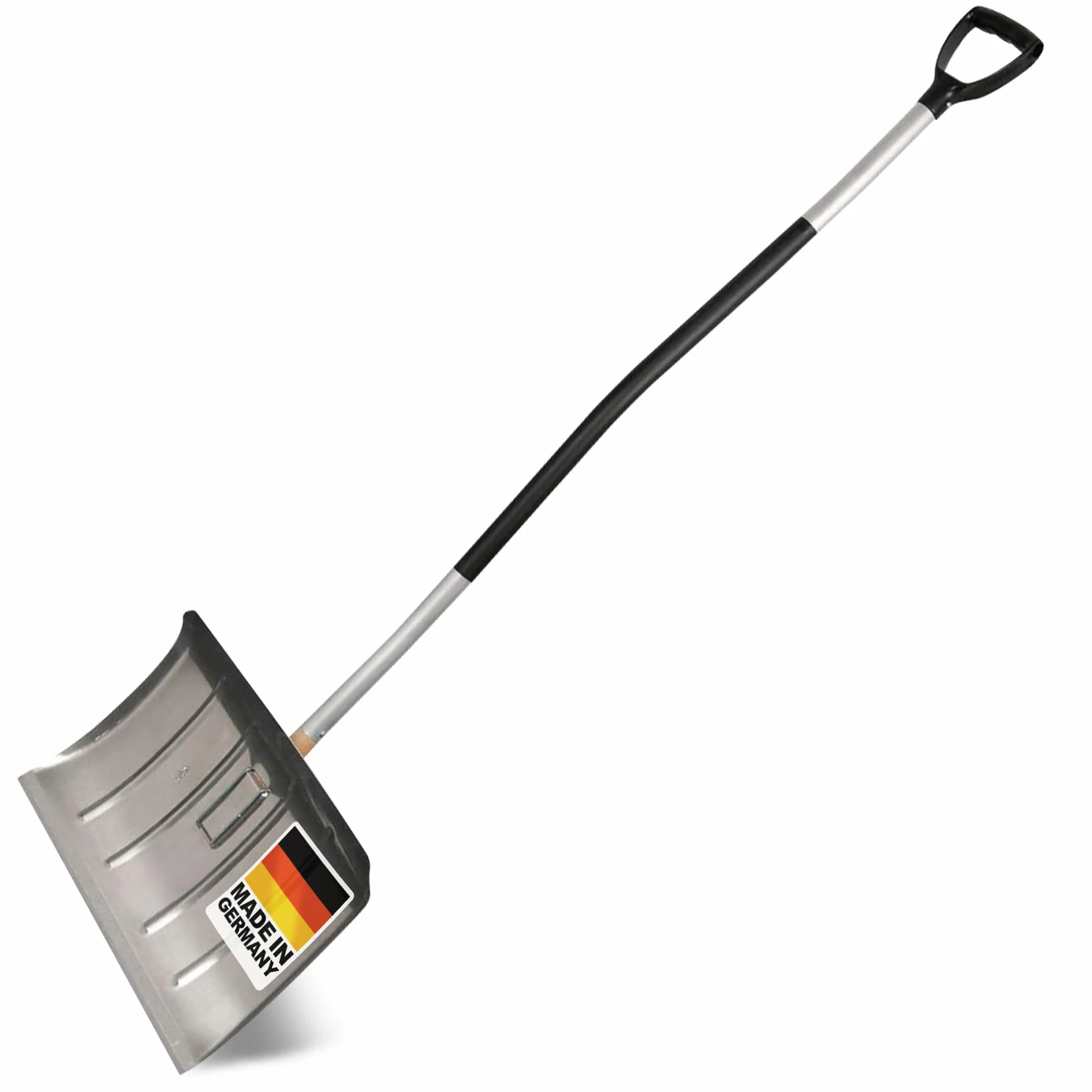 Pala de nieve de aluminio 50 cm SHW-FIRE mango ergonómico borde de perfil Fabricado en Alemania