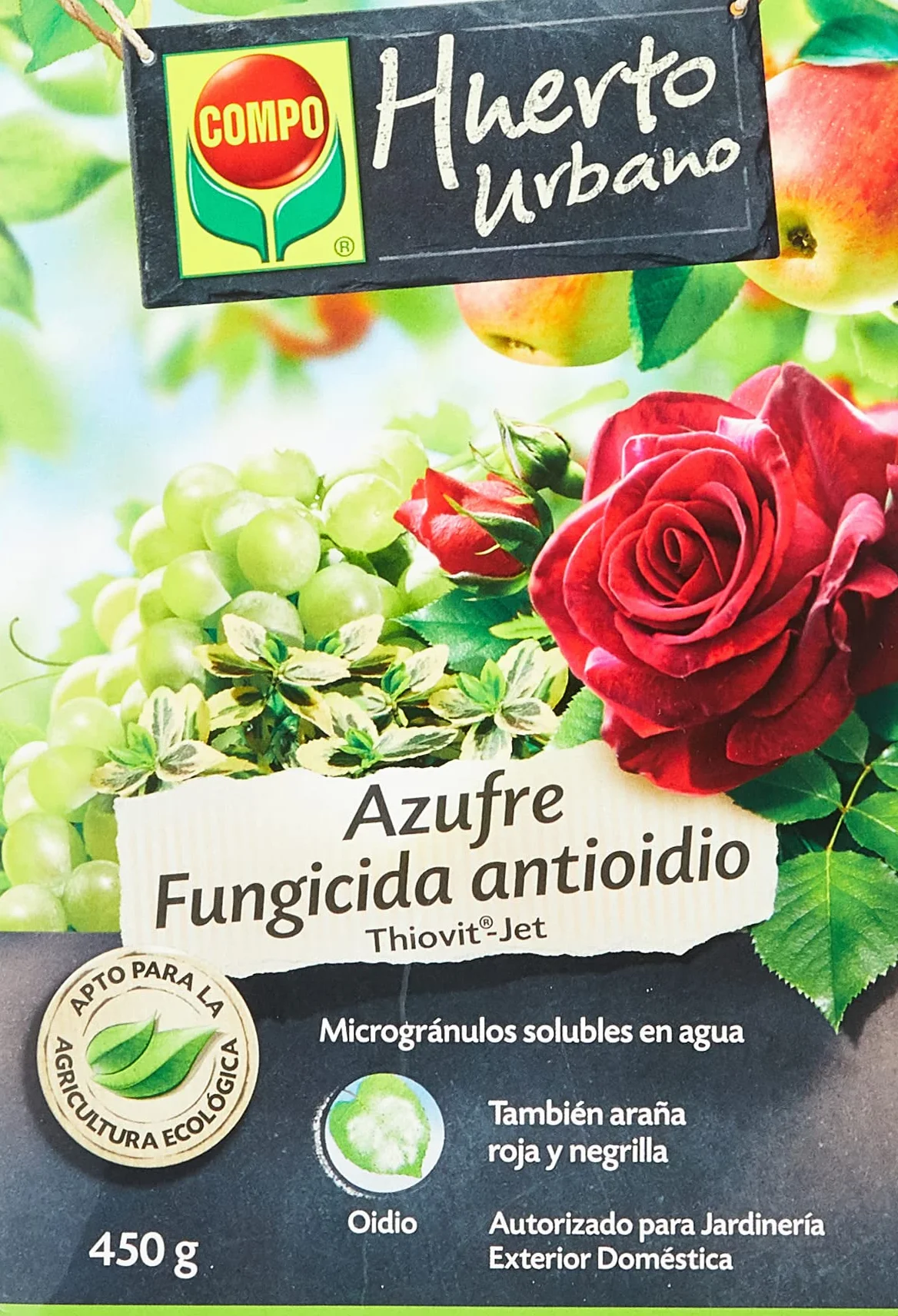 COMPO Azufre fungicida anti oídio Microgránulos solubles 450 g