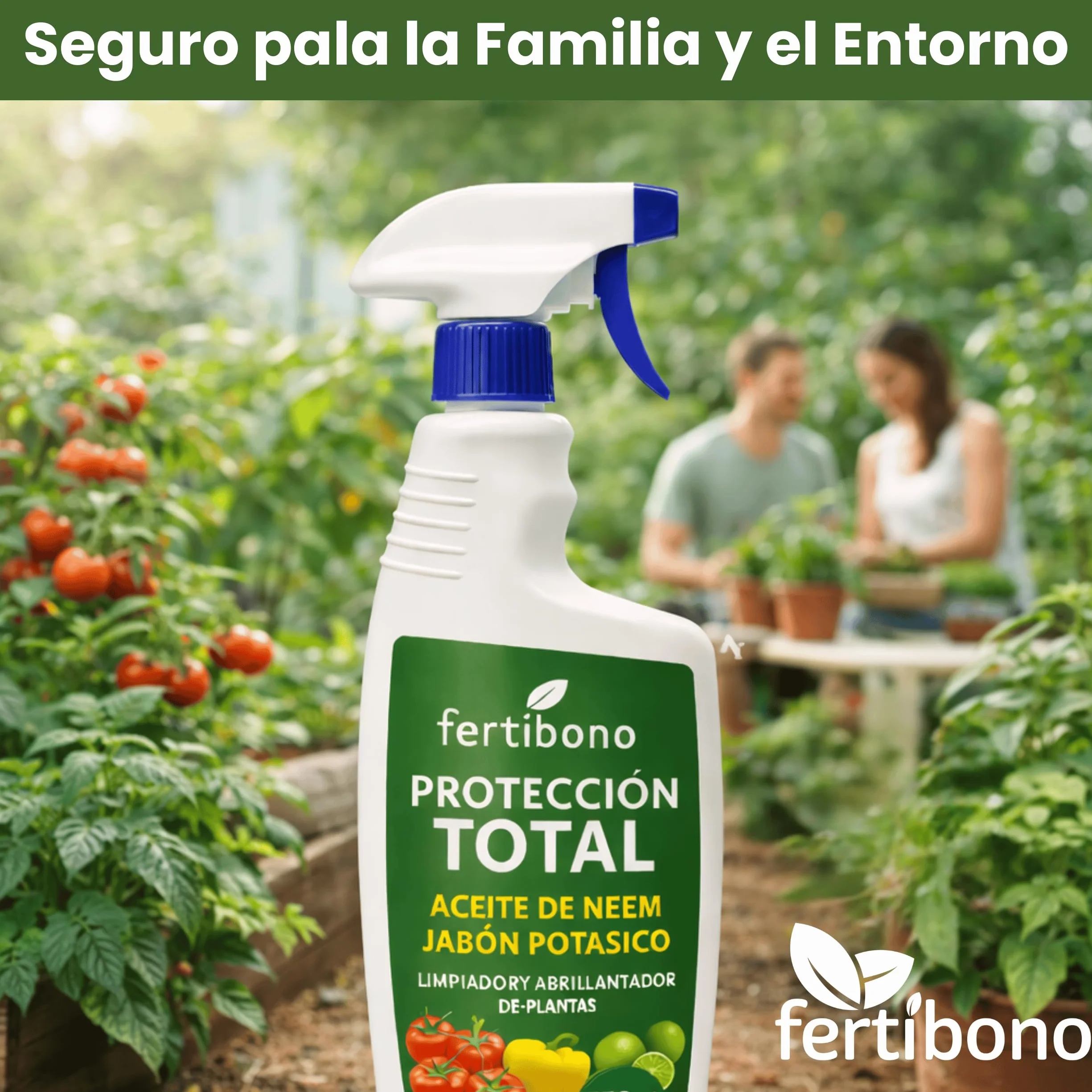 FERTIBONO Jabón Potásico y Aceite de Neem 750ml Cuidado Natural para Plantas