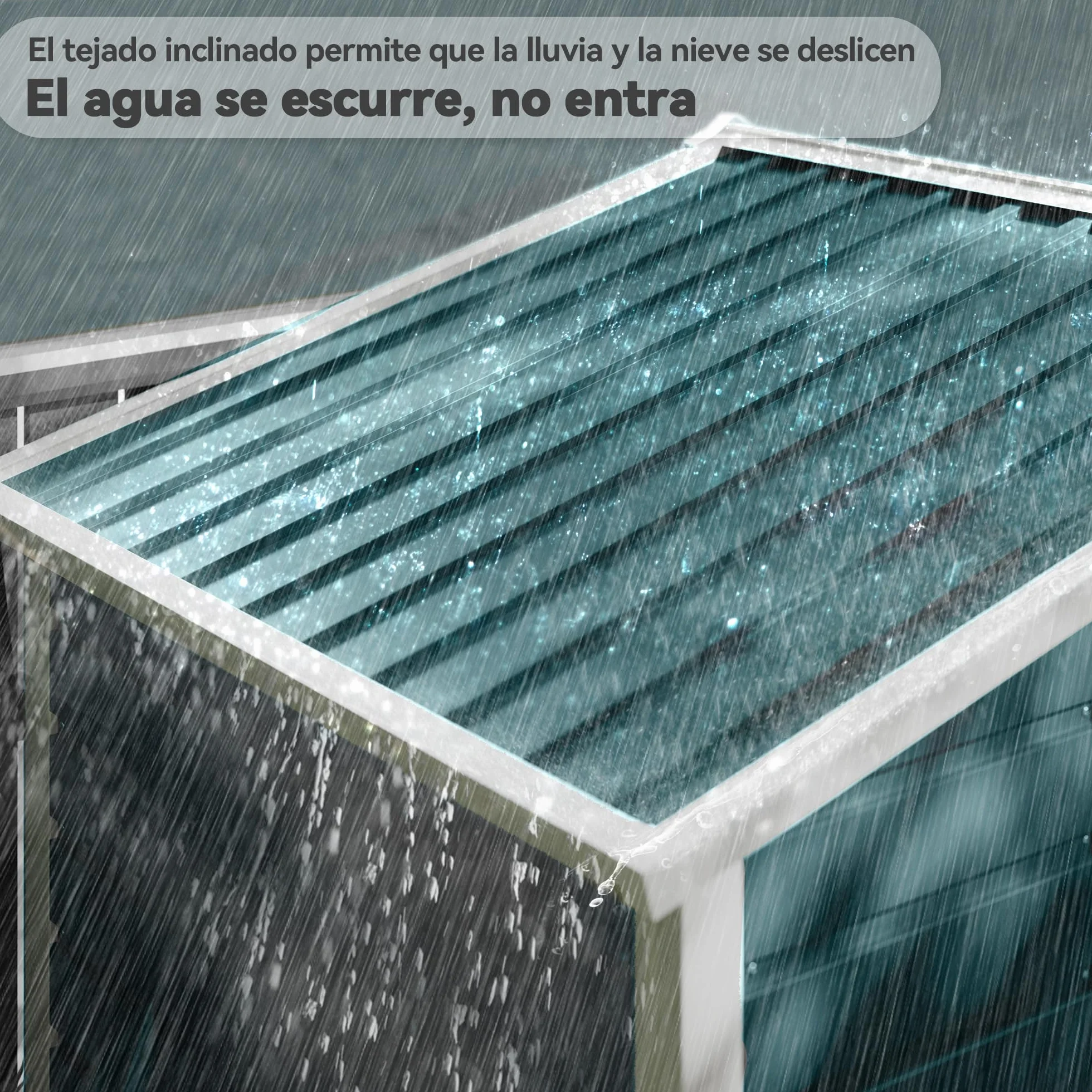 Outsunny Caseta de Jardín Exterior 2,36m² 213x120x194 cm Cobertizo con Base Refuerzo Puertas Correderas Dobles Candado Ventanas Verde Oscuro