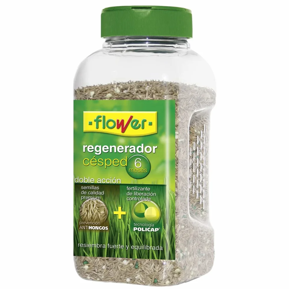 Flower Regenerador Césped Liberación Controlada 6 Meses Abonado Continuo 500 g