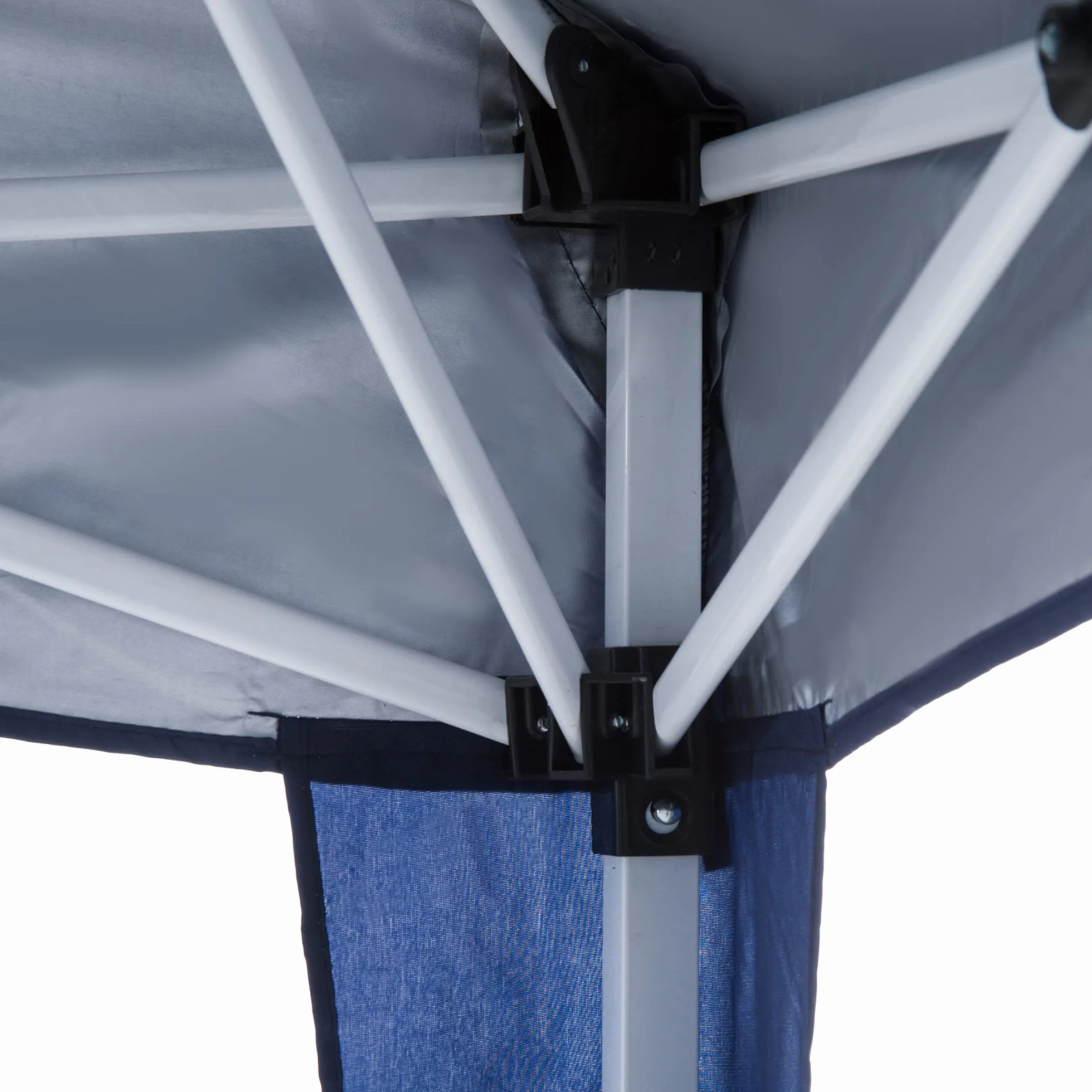 Outsunny Carpa Plegable 3x3 m, Pop-up, Cenador Pabellón de Jardín, Altura Ajustable con Bolsa de Transporte, Anti-UV, Impermeable, Gazebo para Camping, Fiestas, Exterior, Azul