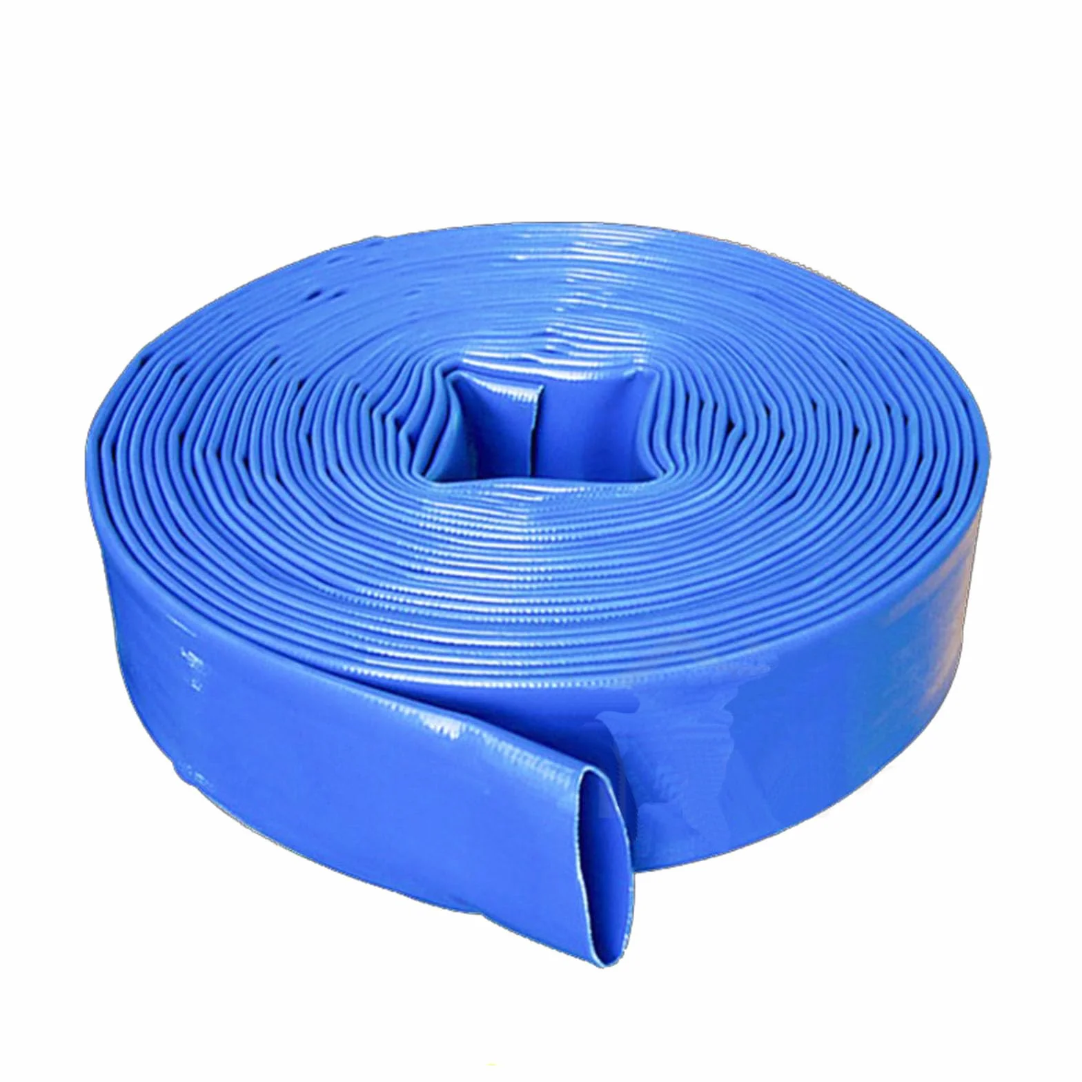 Manguera de descarga de agua Layflat, bomba de tubería, manguera plana de riego, manguera de agua duradera para riego y uso en jardines 20m 1.2-inch