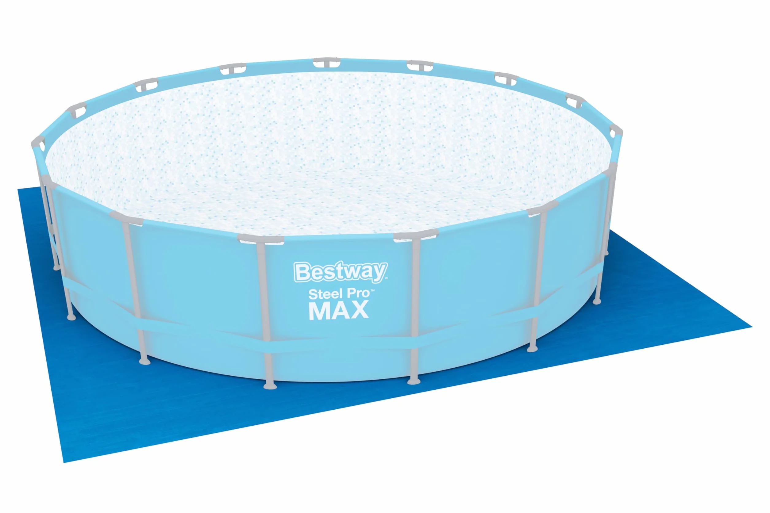 BETSWAY Tapiz Protector de Suelo 488x488 cm para Piscinas Desmontables Azul