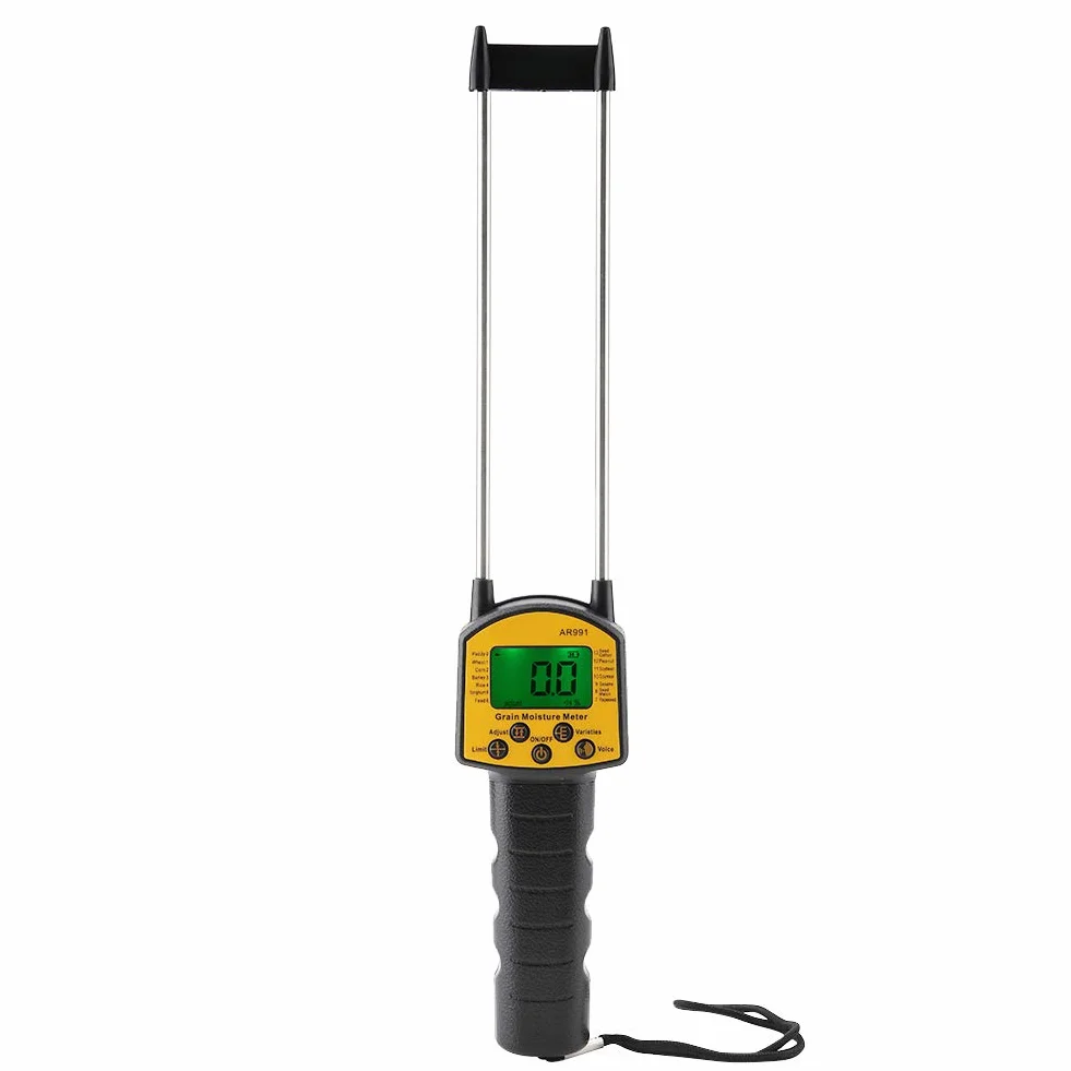 AR991 Medidor de humedad de grano digital portátil con sonda para trigo maíz arroz soja
