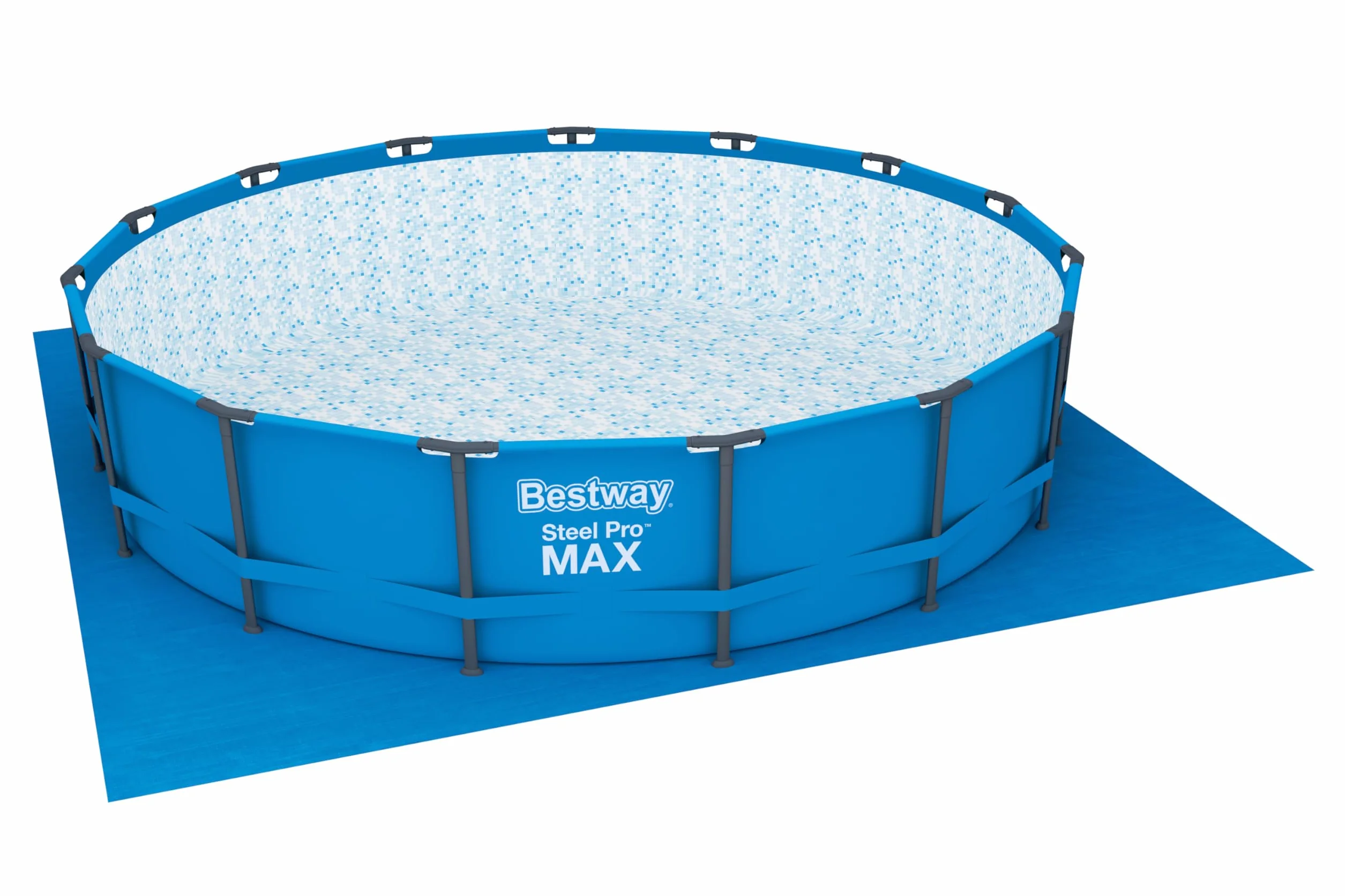 BETSWAY Tapiz Protector de Suelo 488x488 cm para Piscinas Desmontables Azul