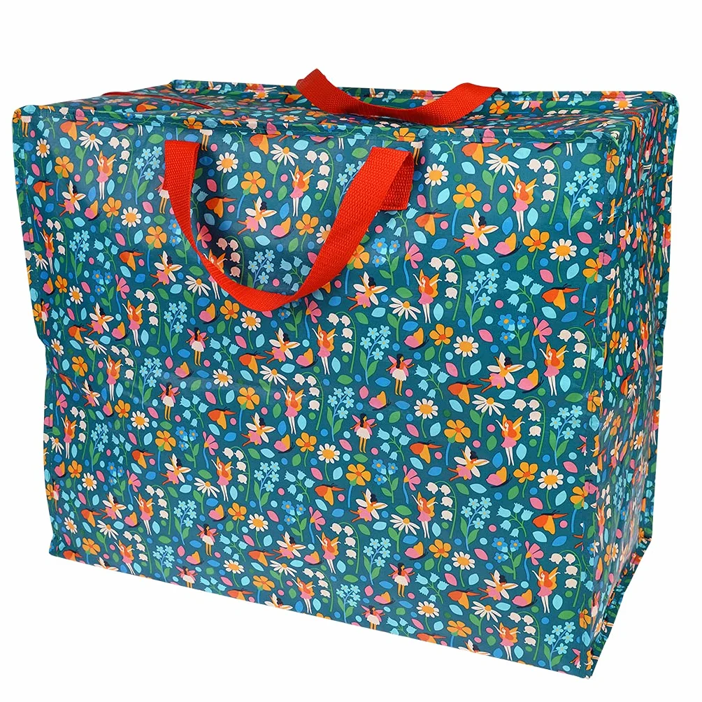 Bolsas de almacenamiento grandes con cremalleras Fairies in the Garden
