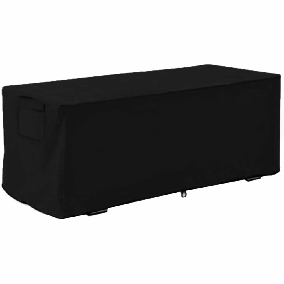 Cubierta Impermeable para Caja de Almacenamiento de Jardín 123x62x55cm Negro