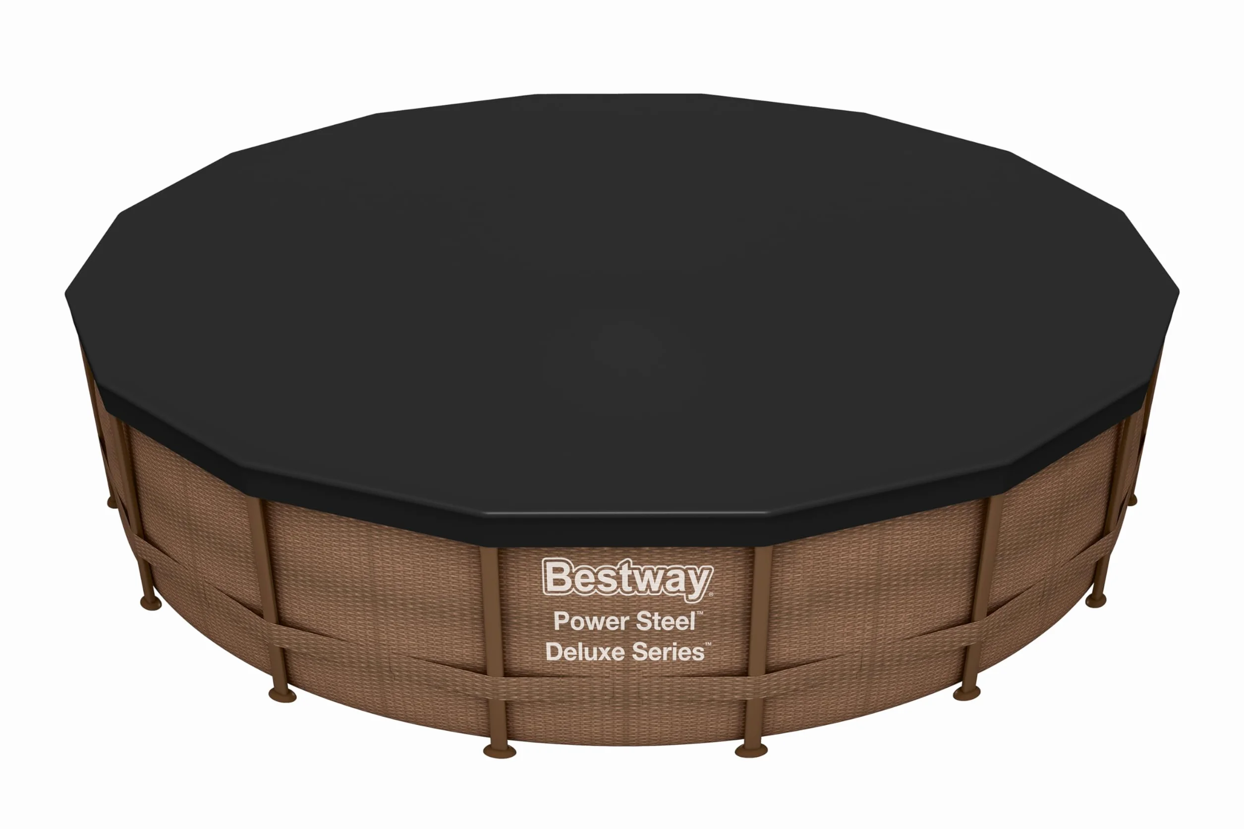 BESTWAY Cobertor de Invierno Piscina PVC Negro Ø493 cm