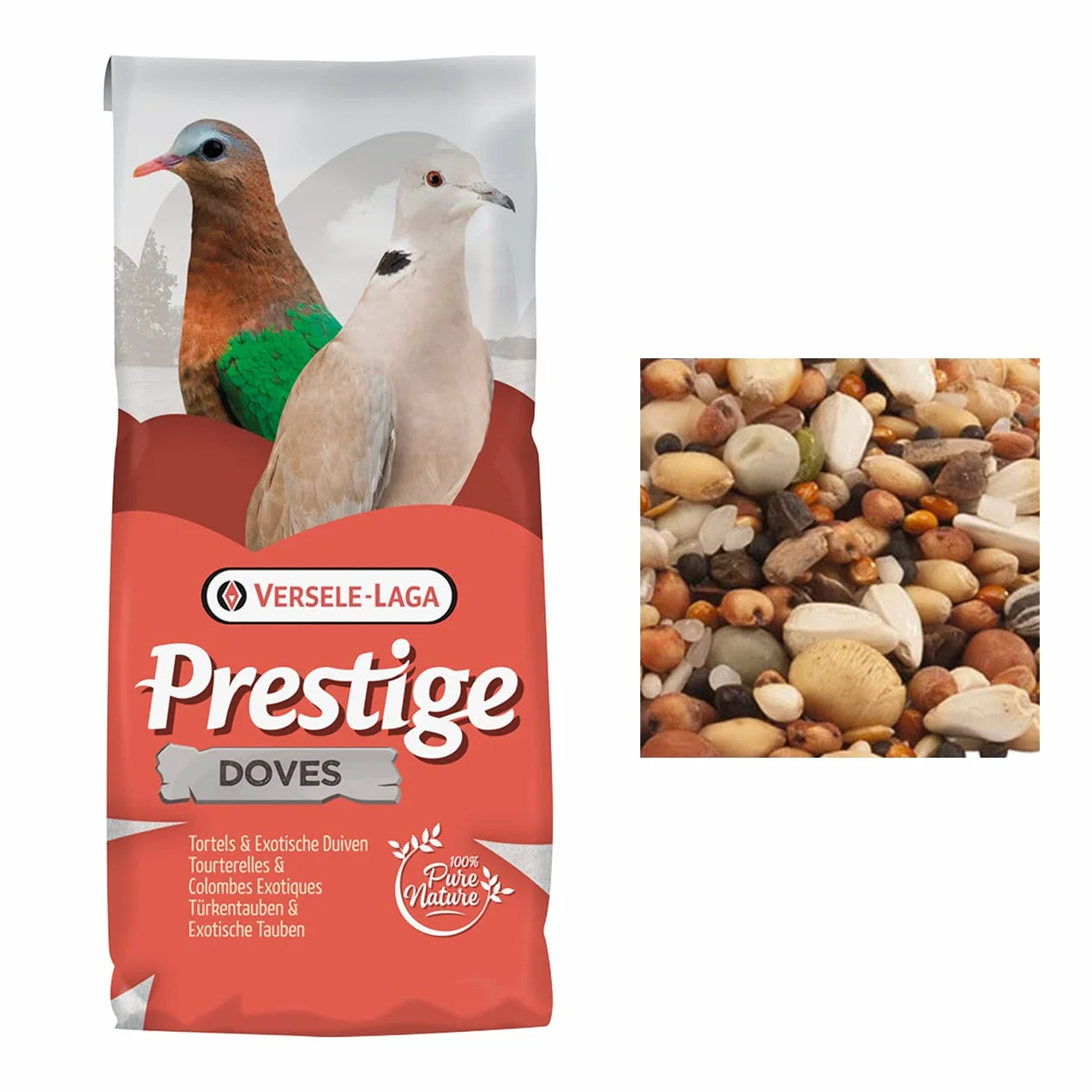 Prestige Dove Comida para Tórtolas y Palomas 20 kg Mezcla de Semillas Pequeño Tamaño