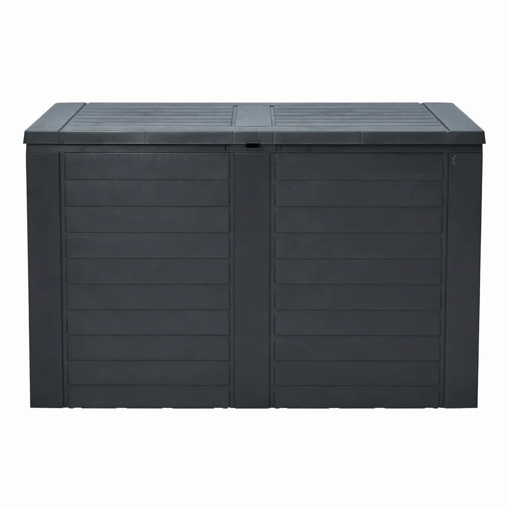 Acomoda Textil Baul de Almacenaje Exterior 160 Litros 75x44x53 cm con Asas Laterales y Tapa Superior