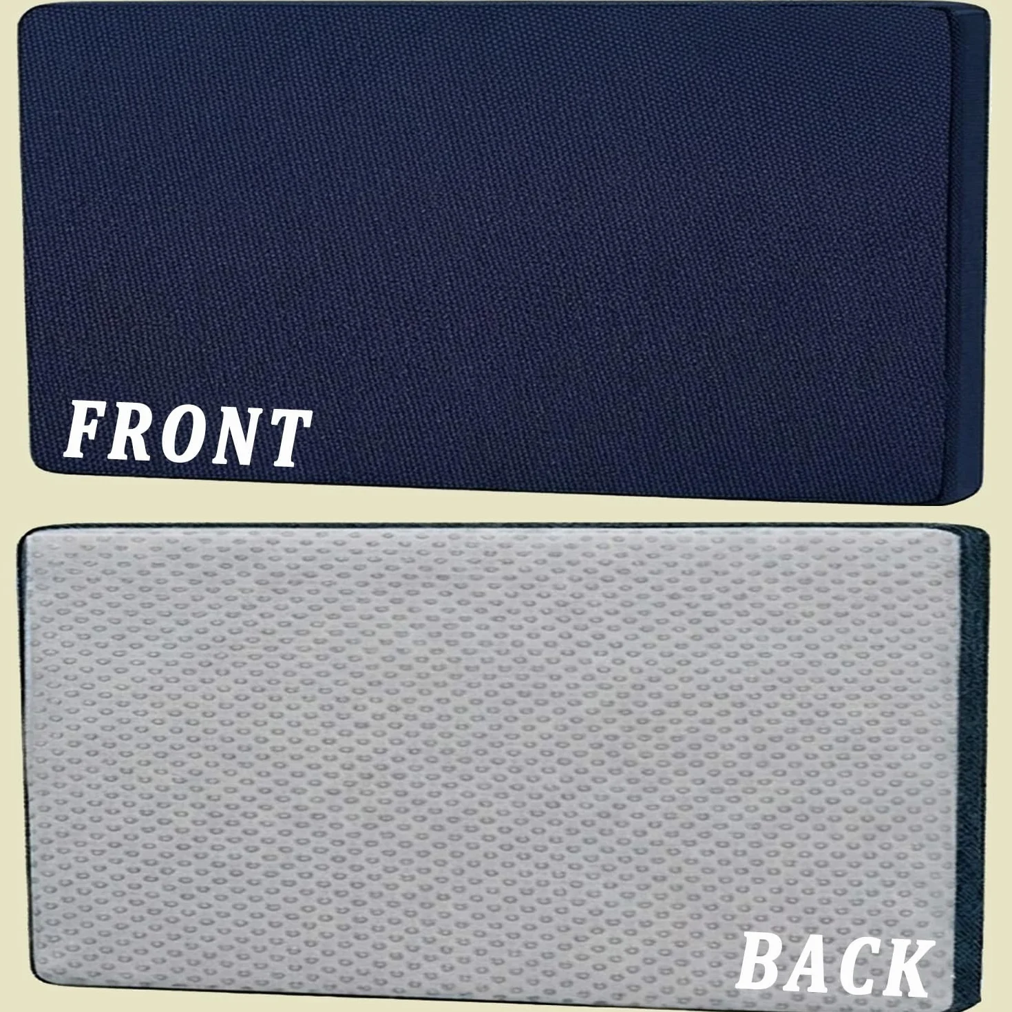 Funda para Cojines de Palets Exterior Impermeable 120x80 60x40 120x60 120x40 Antideslizante Cremallera Beige 60x120x15cm