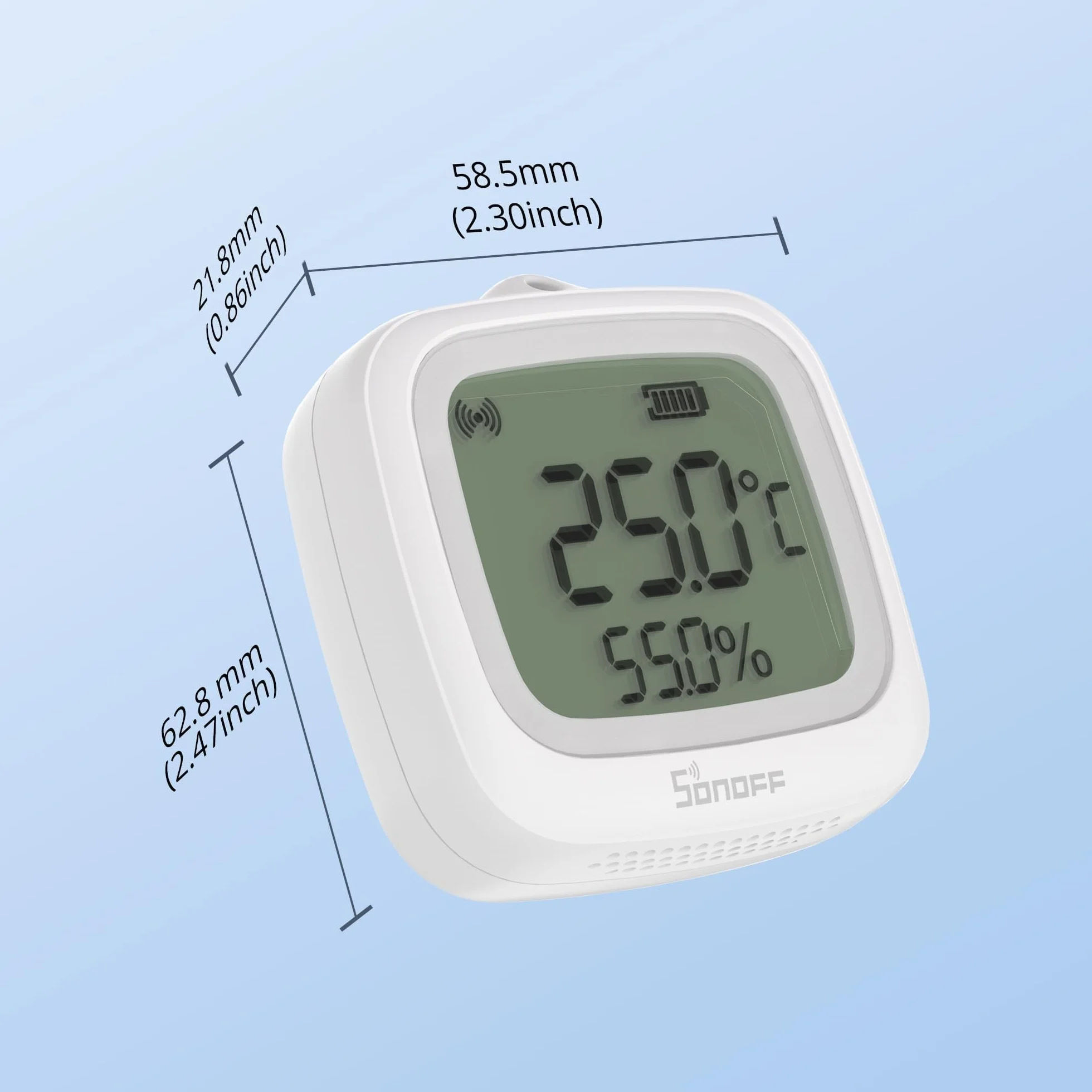 SONOFF SNZB-02WD IP65 Zigbee Sensor Inteligente de Temperatura y Humedad impermeable