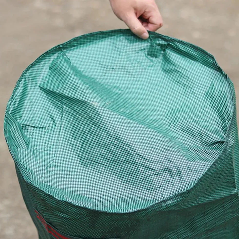 Bolsa de residuos de jardín, Bolsa de jardín de Gran Capacidad, Saco de Hojas Impermeable Reutilizable, contenedor de recolección de Almacenamiento Sacos de Jardin Bolsa Jardin(300L)