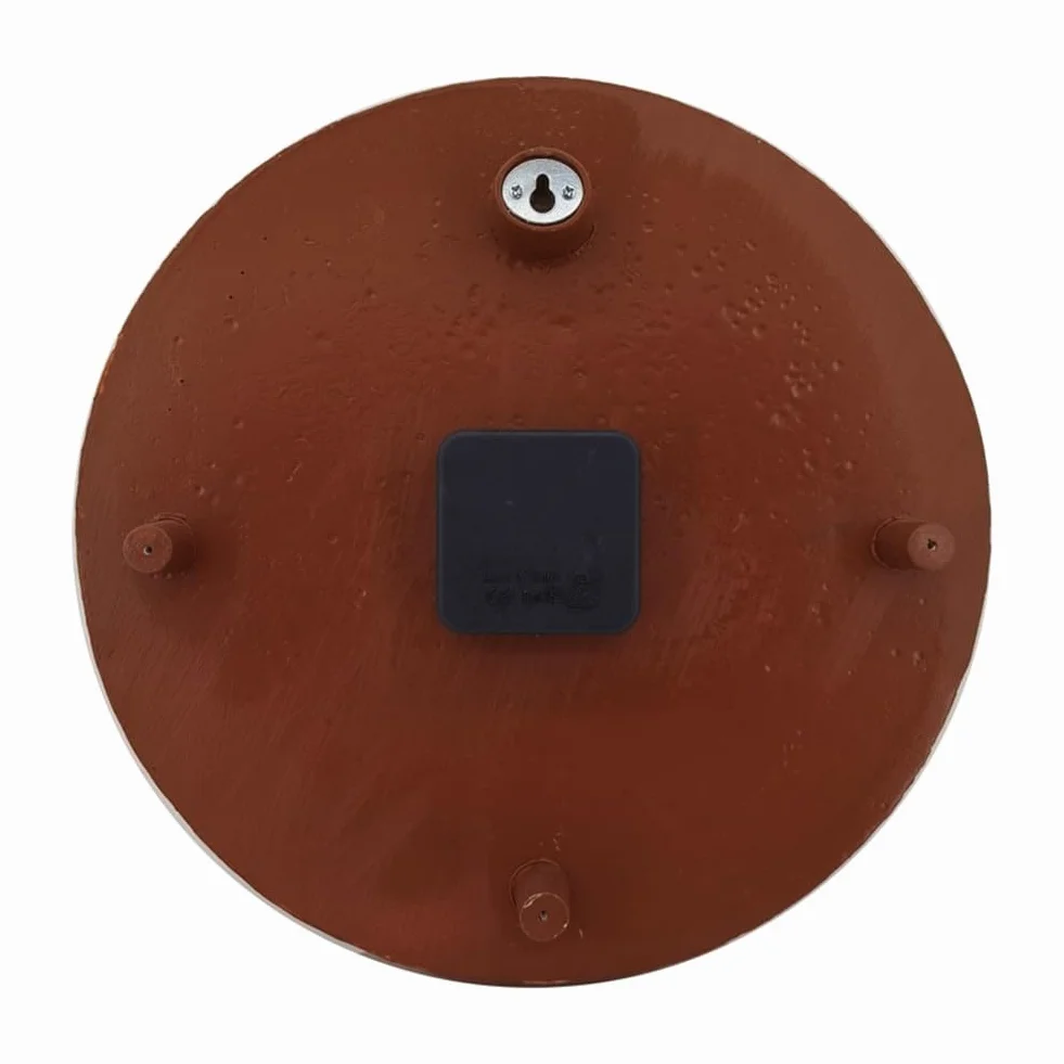 Reloj de pared exterior 12 pulgadas con patrón de abeja IP44, números grandes transparentes