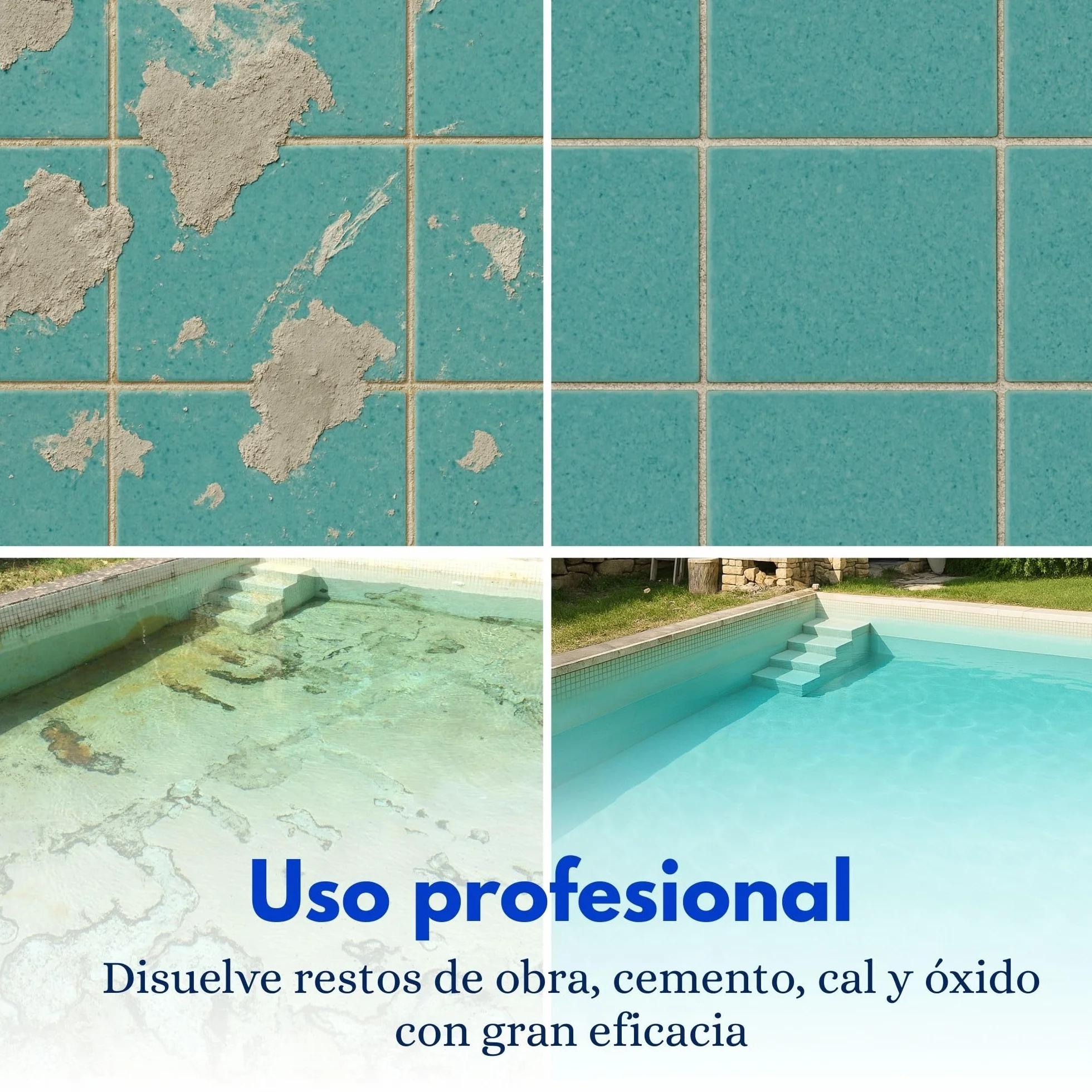 Desincrustante Químico Garrafa 5L para Piscinas y Limpieza Industrial