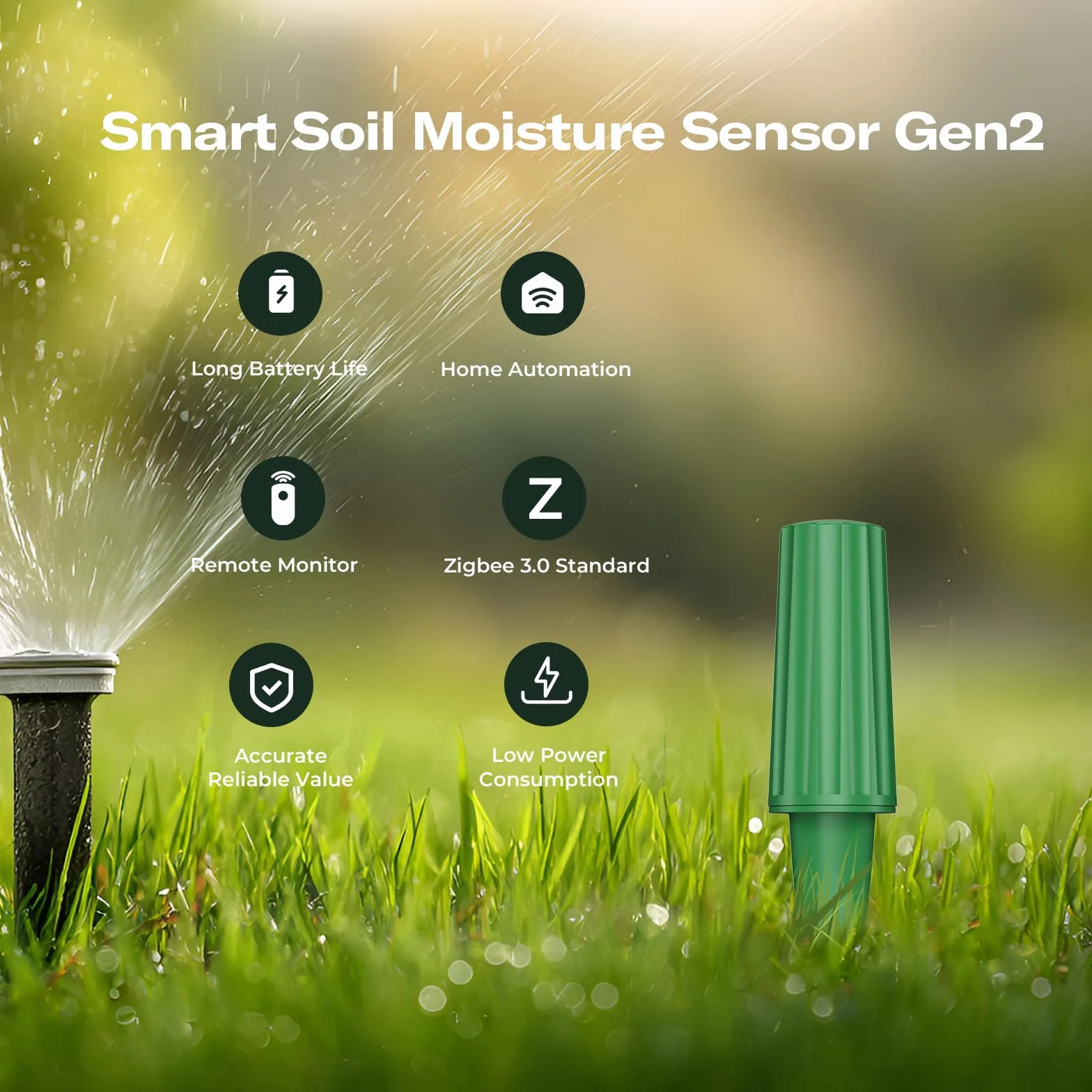 THIRDREALITY Sensor de Humedad Inteligente para Suelo Gen2 Pack de 3, Zigbee