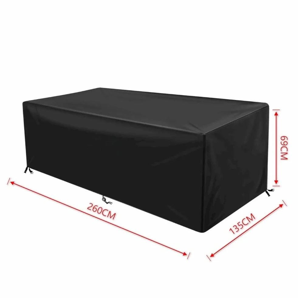 Funda para mesa de billar de 8 pies, tela Oxford 600D impermeable, hebillas resistentes al viento y cordón