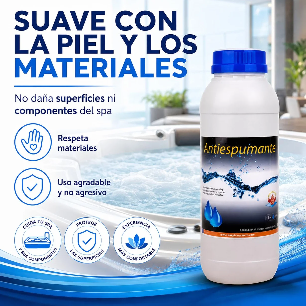 Diasa Industrial Antiespumante Piscina y SPA 1 Litro