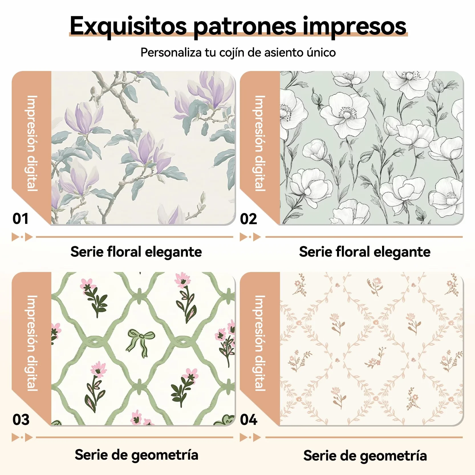 Cojín de banco personalizado antideslizante para interior/exterior jardín y patio
