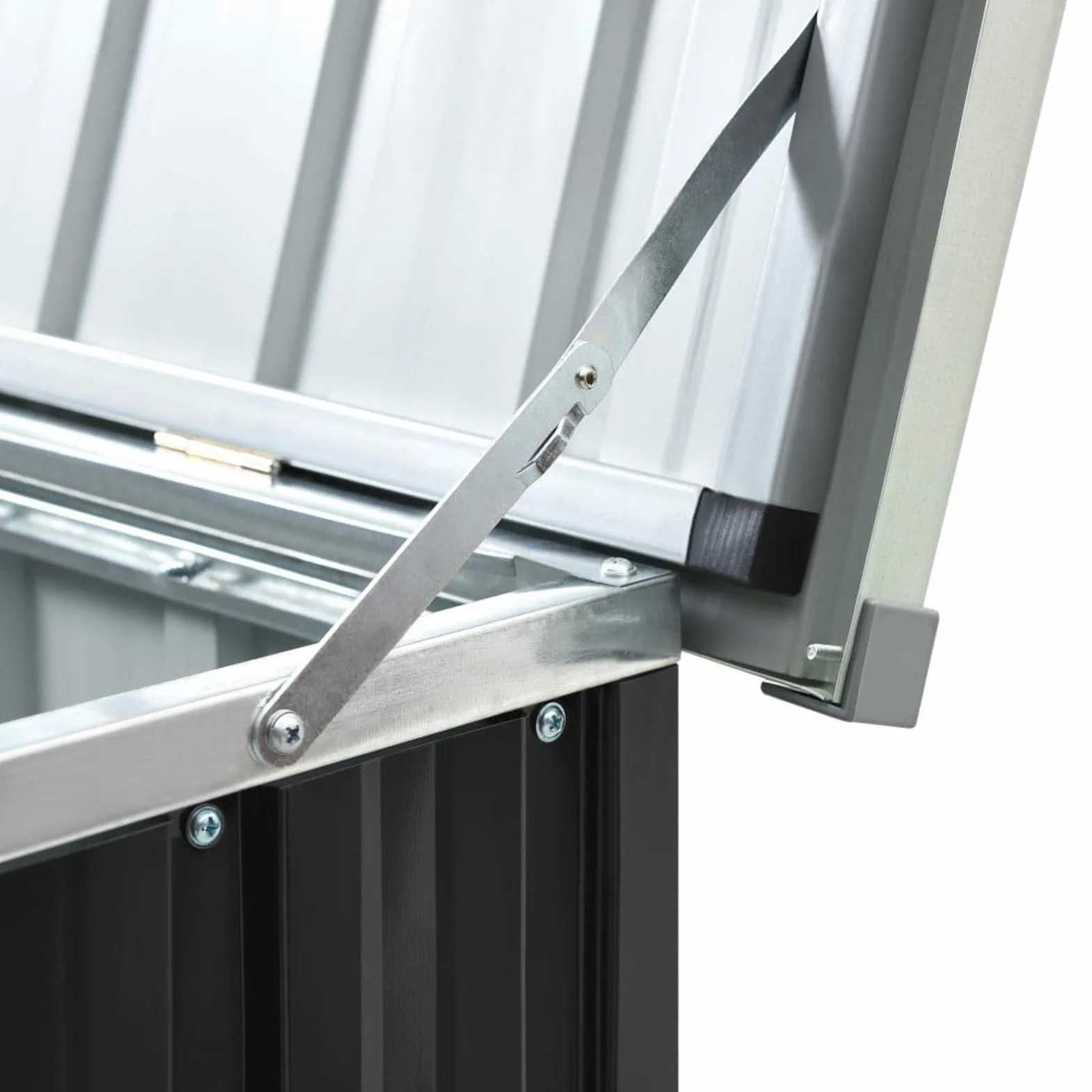 Gecheer Baúl de Jardín Antracita 171x99x93 cm Caja de Almacenamiento Exterior