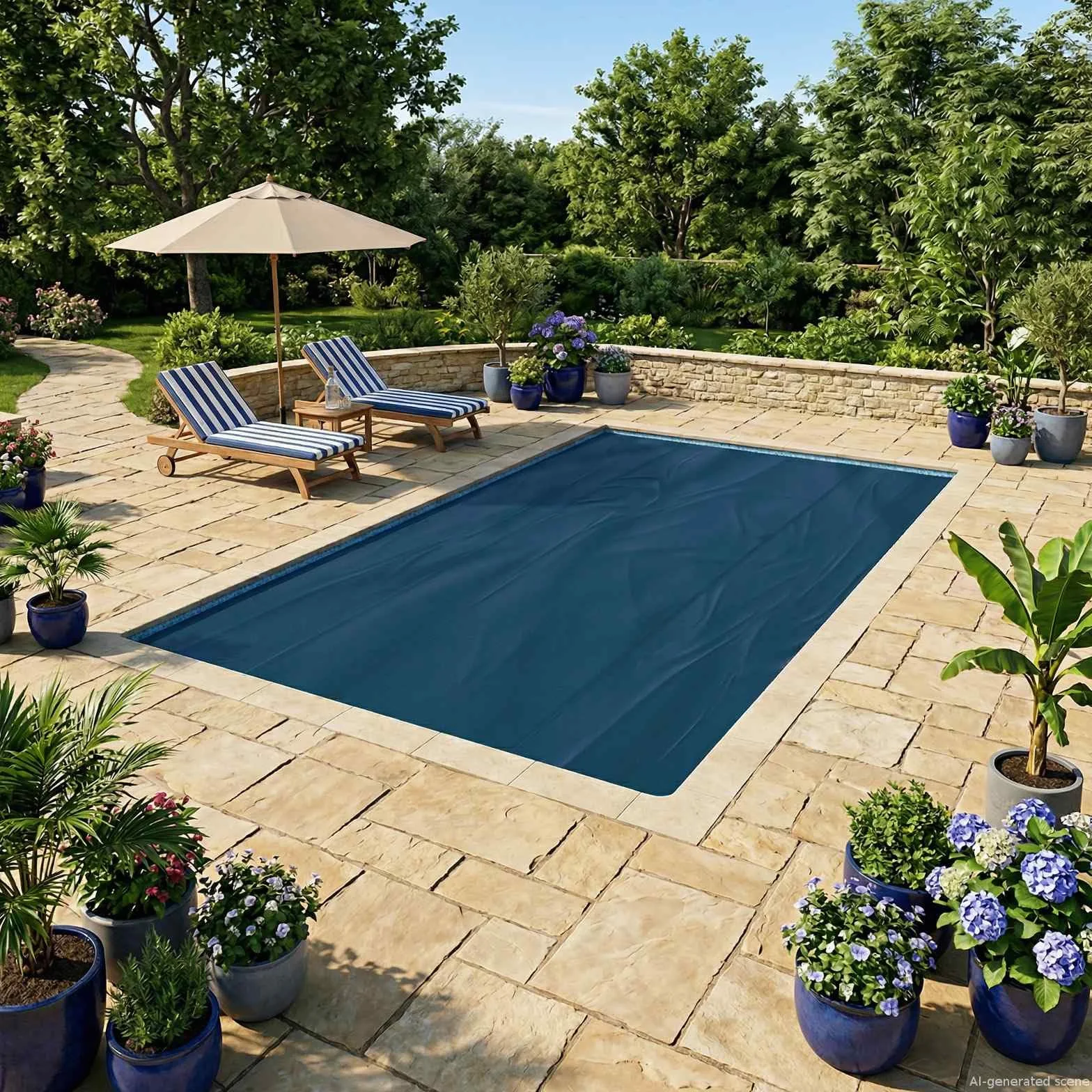 vidaXL Cobertor Solar para Piscina 300 x 200 cm 200 μm, Tapa Cuadrada Protege UV