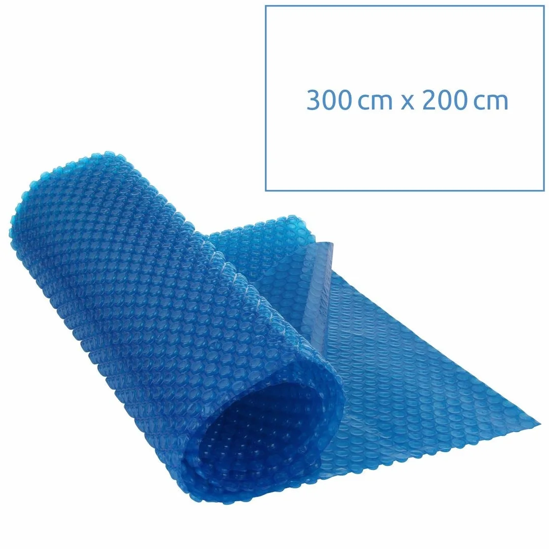 Cobertor Solar C-300x200 Cubierta Solar Rectangular para Piscina con Lámina de 300 µm