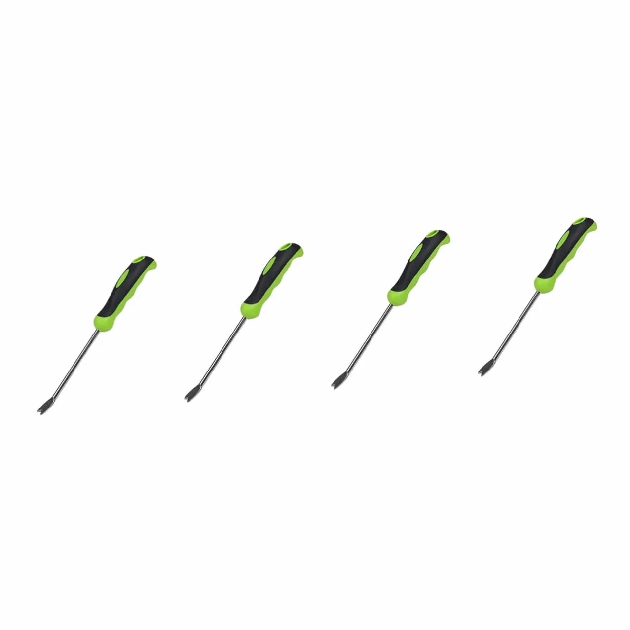 Artibetter 4piezas Pala De Jardinería De Inoxidable Para Arrancar Plantas Pequeñas Herramienta De Desmalezado Manual Diseño Ergonómico y Dientes Afilados Para Huertos y Jardines