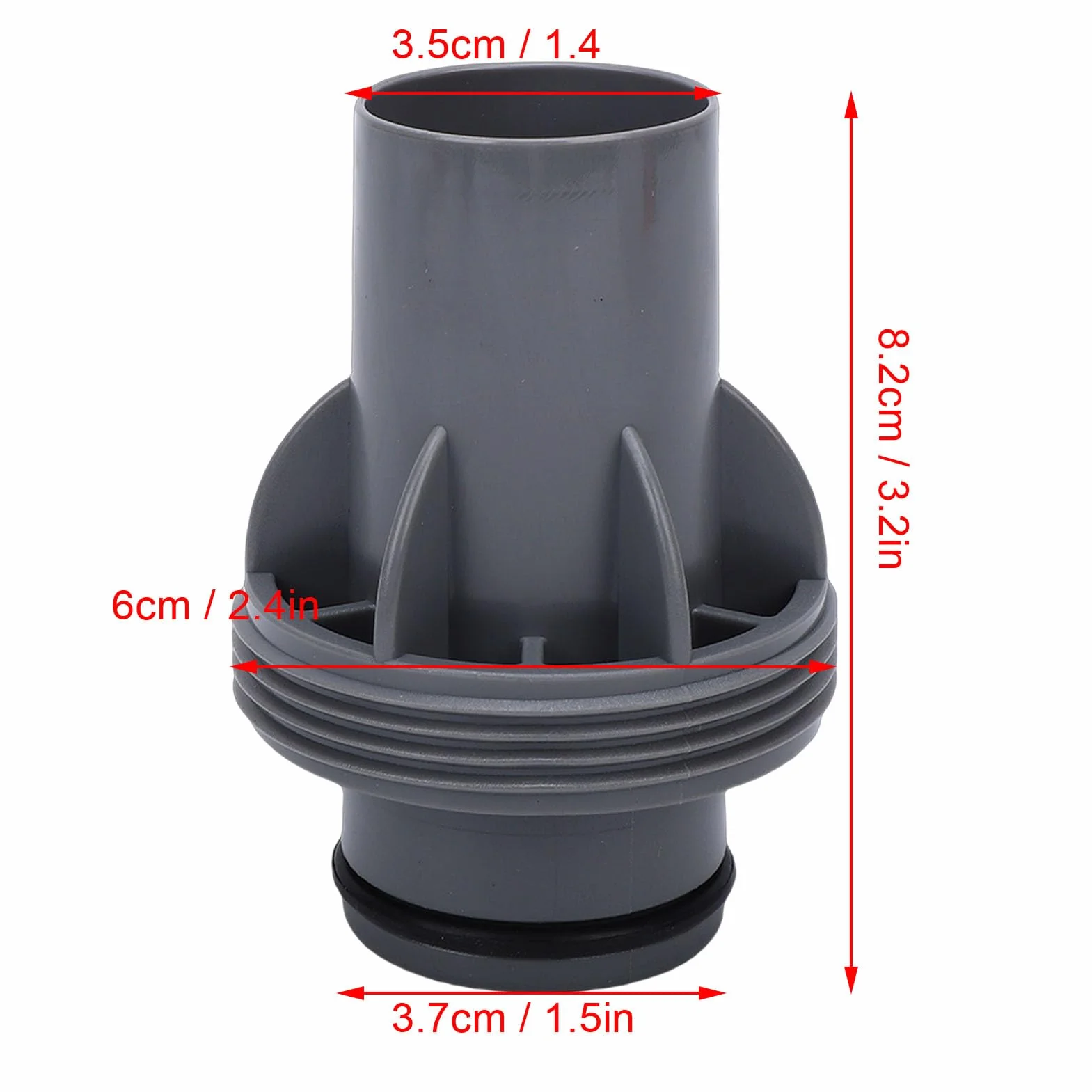 Adaptador de Manguera de Piscina de 2 Piezas Apto para P6916 Adaptador de Manguera de Bomba de Filtro de Piscina de plástico de Buen Sellado de 1,5 Pulgadas E