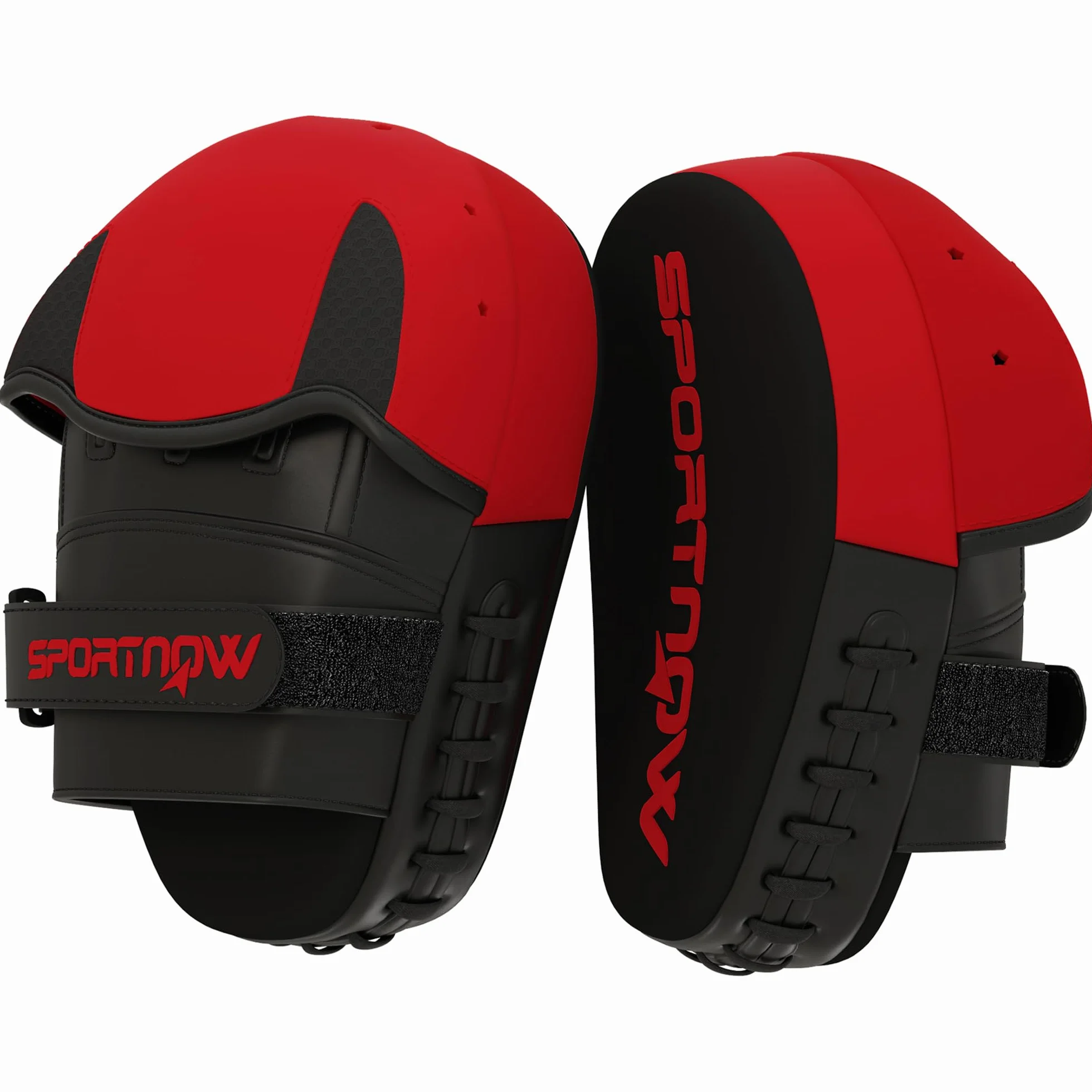 SPORTNOW Manoplas de Boxeo Paos Muay Thai MMA Curvadas para Entrenamiento de Boxeo Karate Taekwondo Kickboxing Training Almohadilla para Sparring Artes Marciales