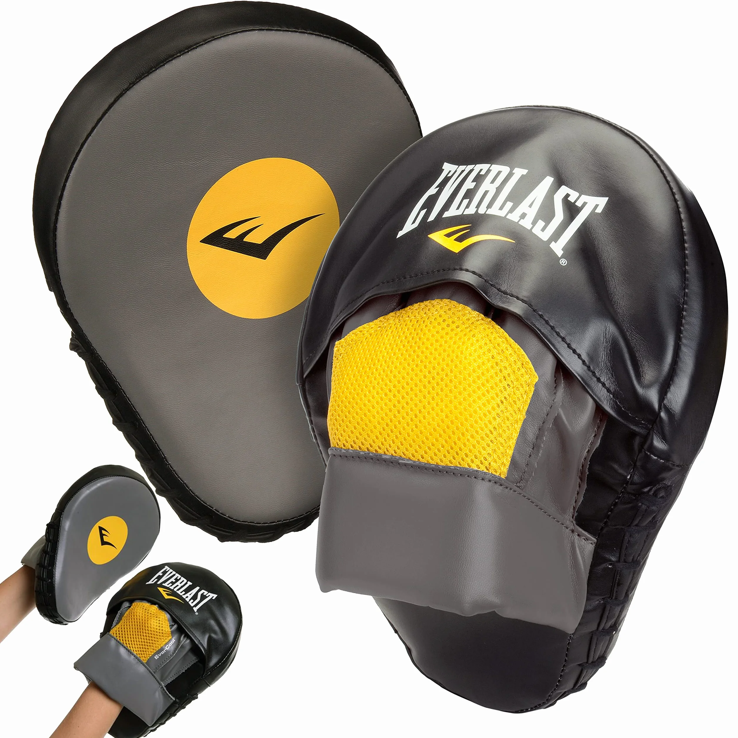 Everlast Manoplas de Boxeo, Guantes de MMA y Kick Boxing con Nudillos Ventilados y Acolchado de Espuma