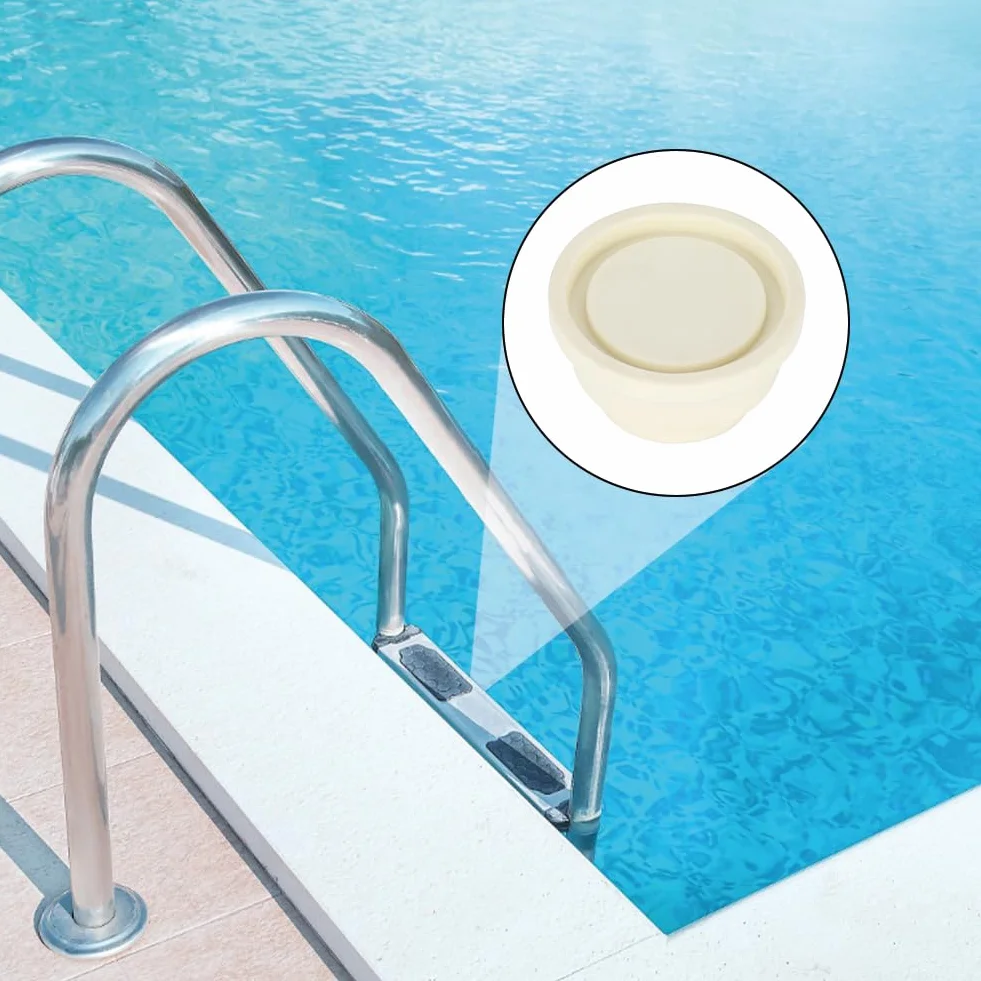 Tapón de Goma para Escalera de Piscina 39mm, Tope de Seguridad 2 Uds