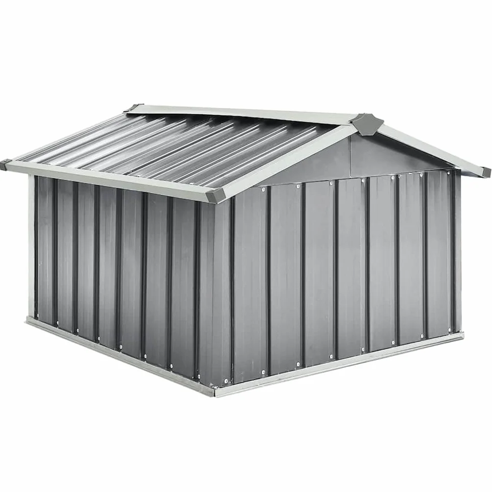 vidaXL Cobertizo para Cortacésped Acero Galvanizado Gris 92x97x63 cm