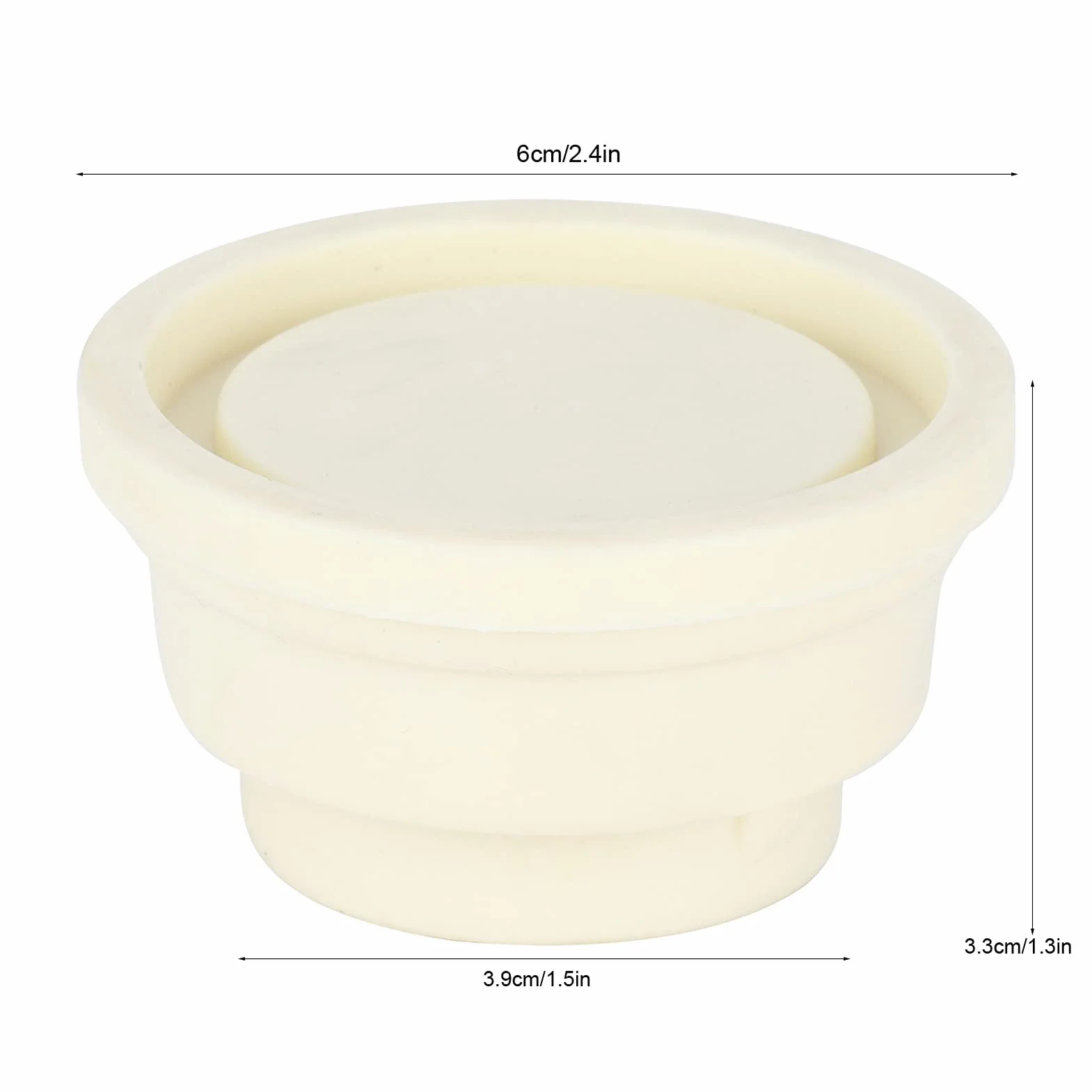 Tapón de Goma para Escalera de Piscina 39mm, Tope de Seguridad 2 Uds