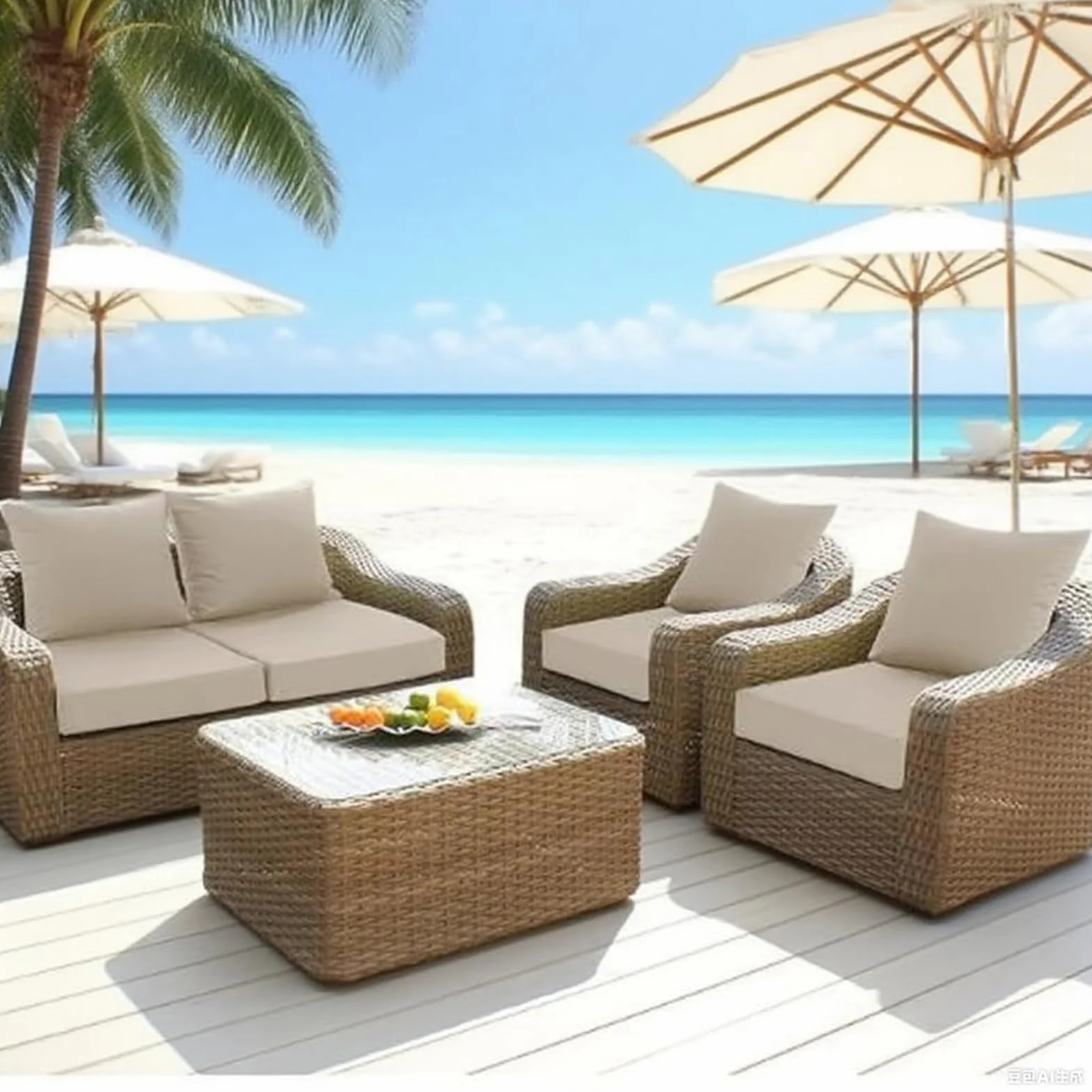 Funda Impermeable para Cojín de Asiento Exterior 60x60x10cm 4pcs Gris