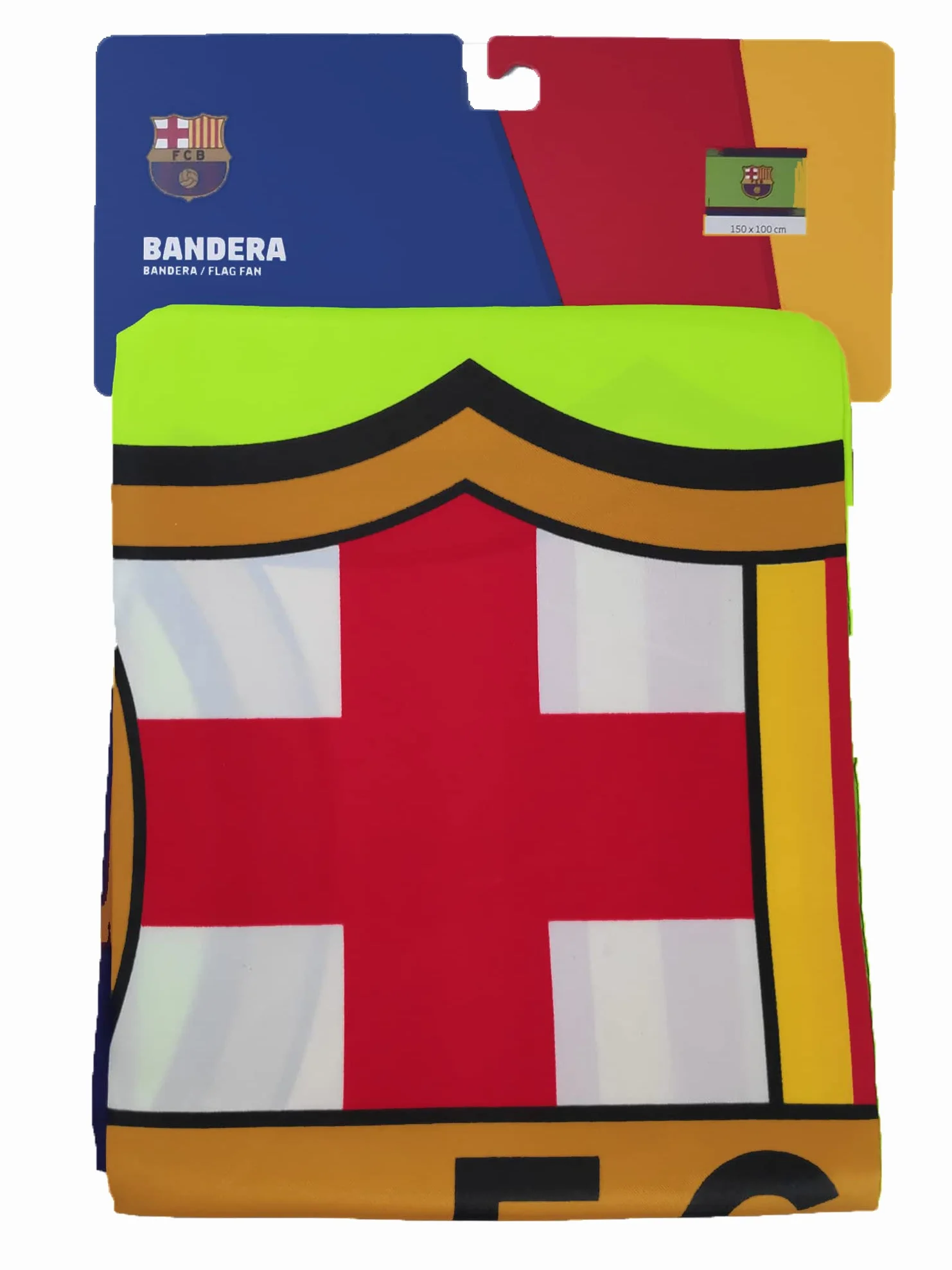 Bandera FC Barcelona Fluor 150x100 cm Polyester 100% Exterior e Interior