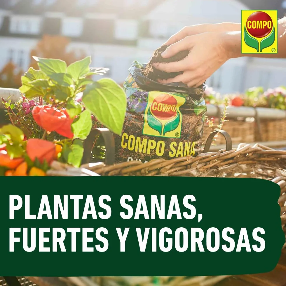 COMPO SANA Substrato Universal 10 L para Plantas de Interior, Terraza y Jardín
