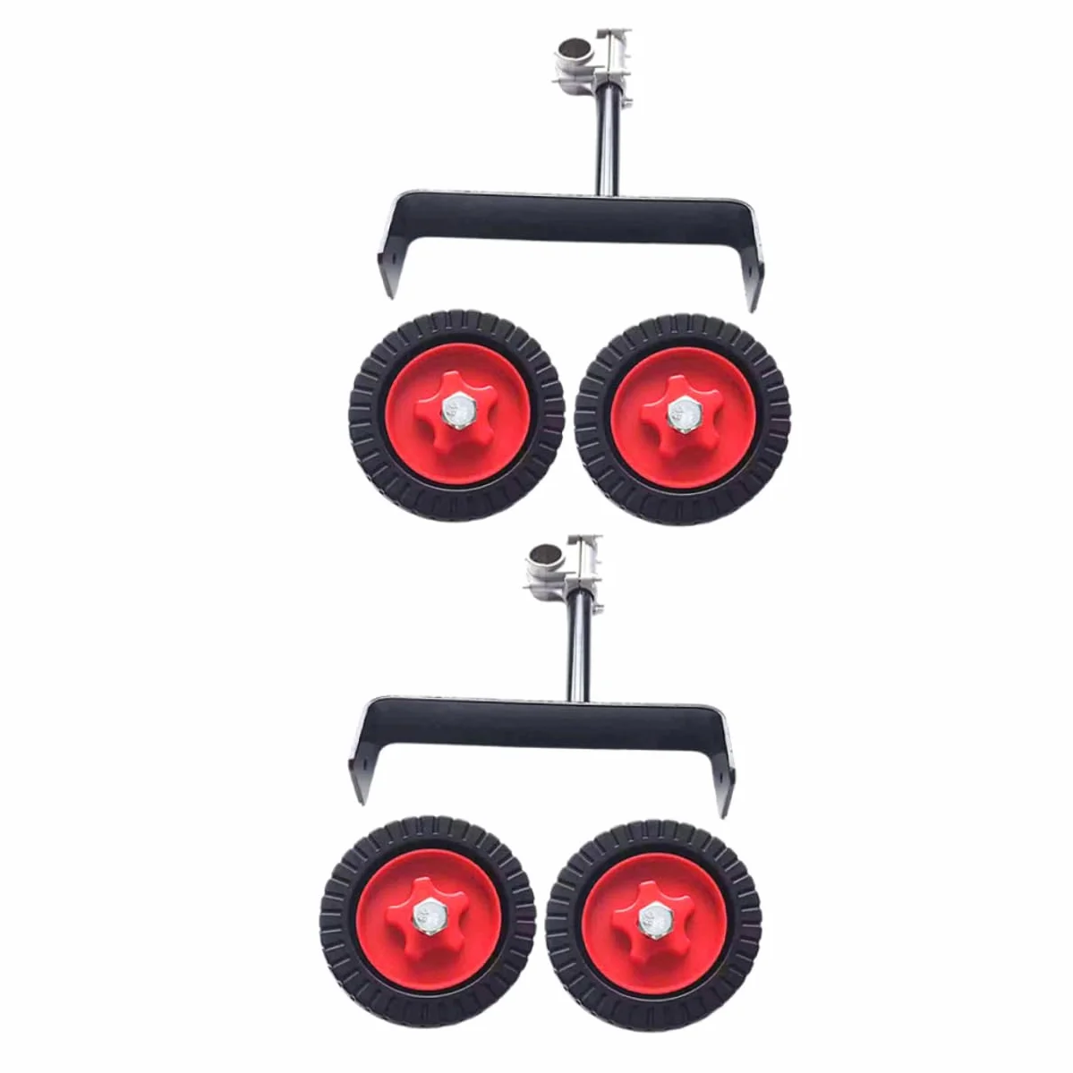 2piezas Recortadora De Hilo Ruedas Soporte Para Herramientas De Jardinería Ruedas Para Cortacésped Compatible Mochila y Montaje Lateral