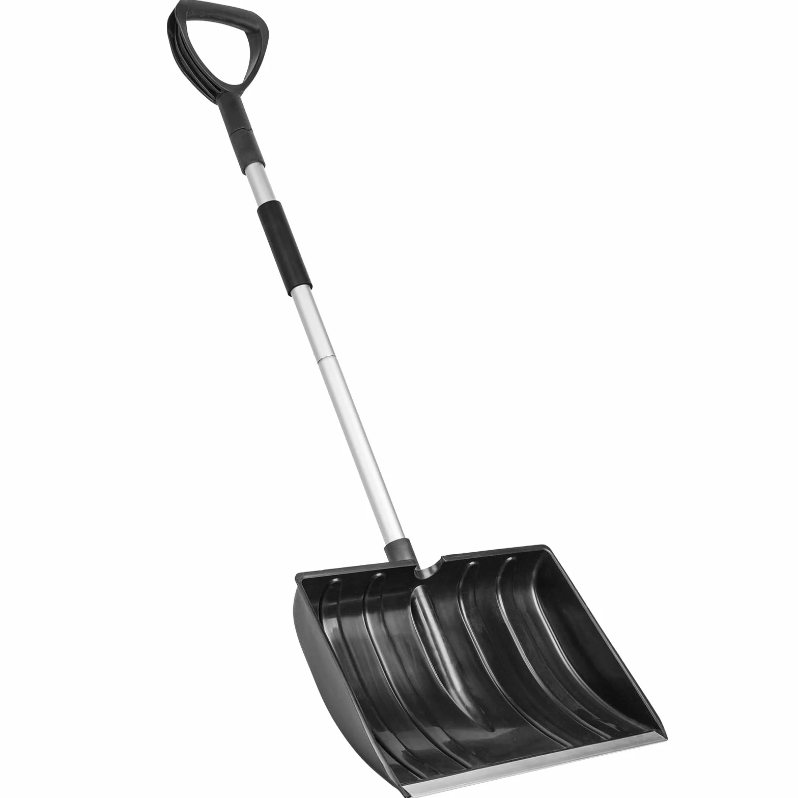 LESOLEIL Pala de nieve ajustable 42 cm mango en forma de D para jardín coche camping