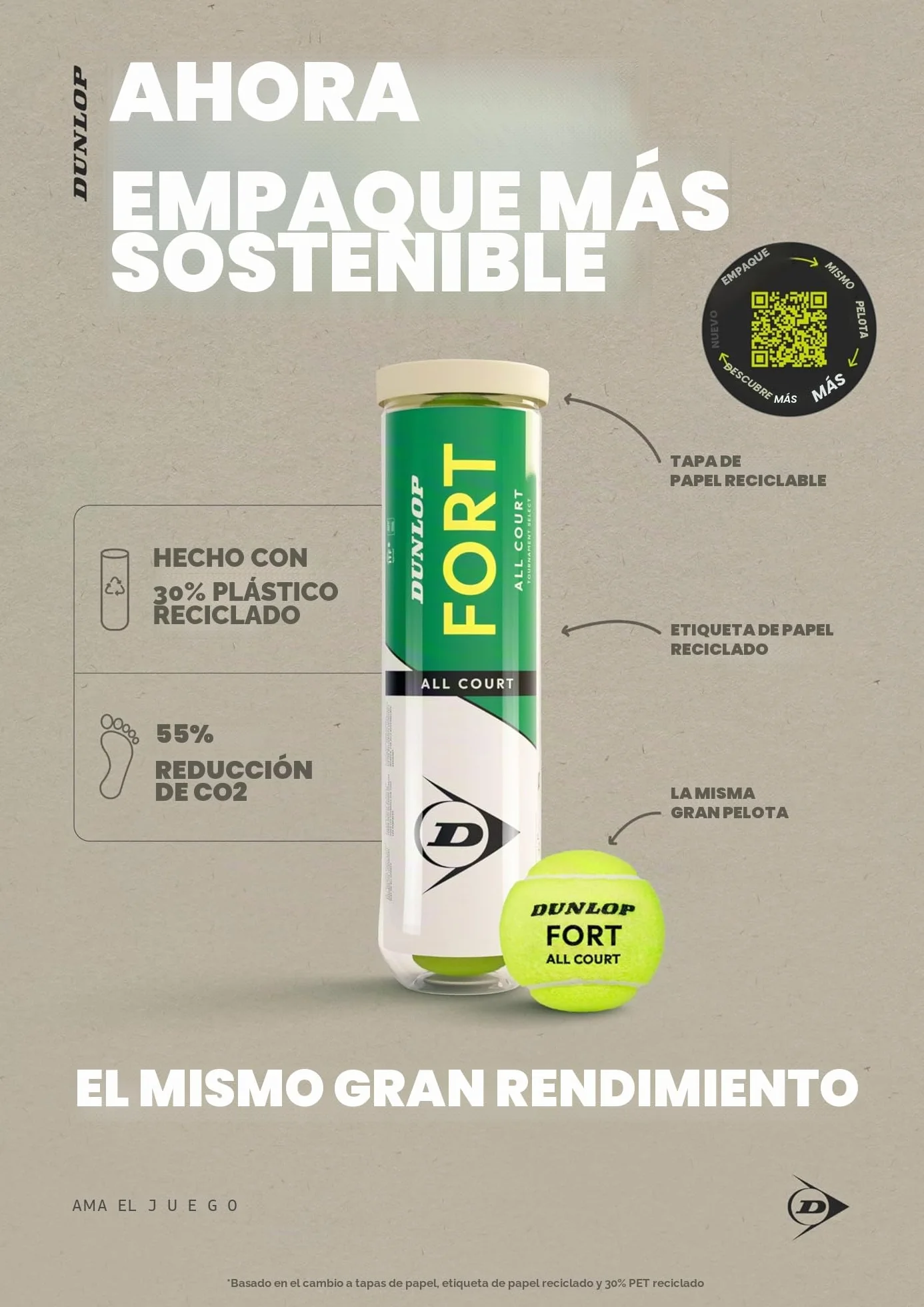 DUNLOP Pelota de Tenis Fort All Court TS