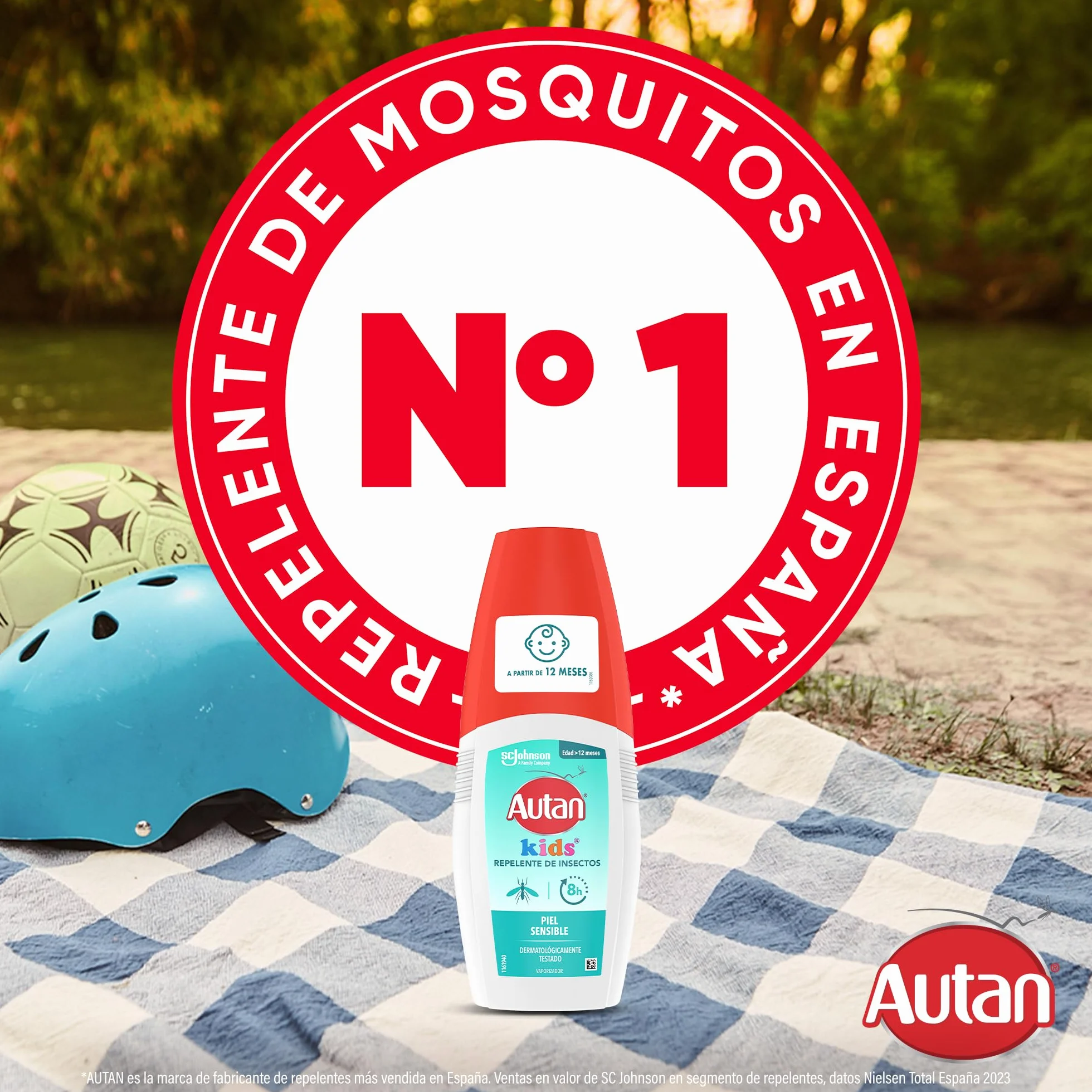 Autan Kids Spray Repelente Mosquitos 1x100 ml Protección 8h