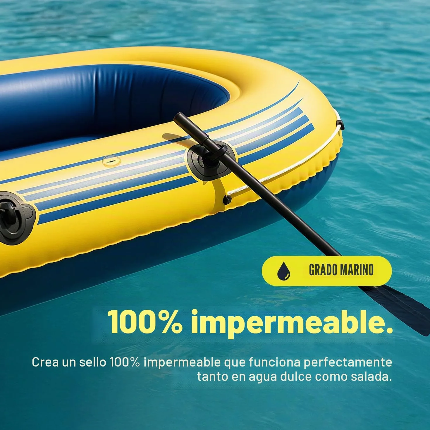 LUPO Kit de reparación para artículos inflables Adhesivo universal piscinas jacuzzis barcos kayaks