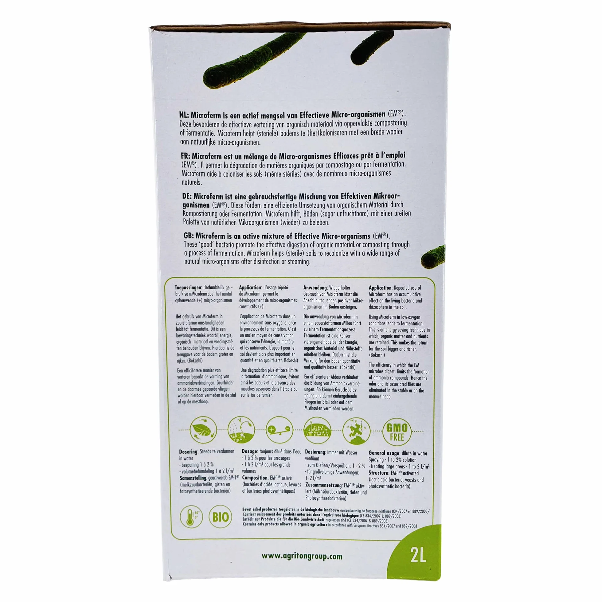 EM® Microferm 2L Mezcla de microorganismos activos 100% natural