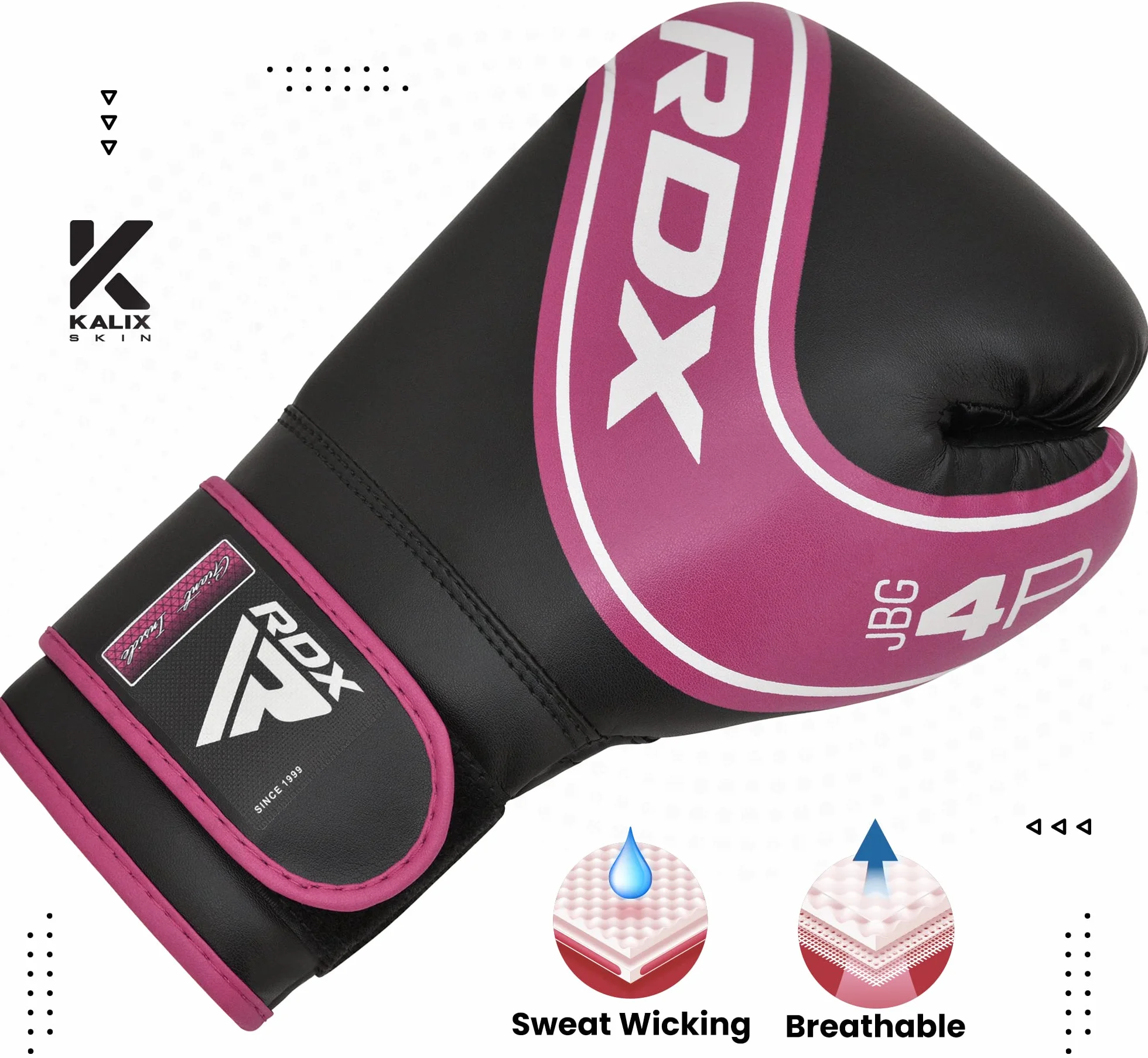 RDX Guantes de Boxeo Niños Cuero Maya Hide 6oz 4oz Entrenamiento Muay Thai