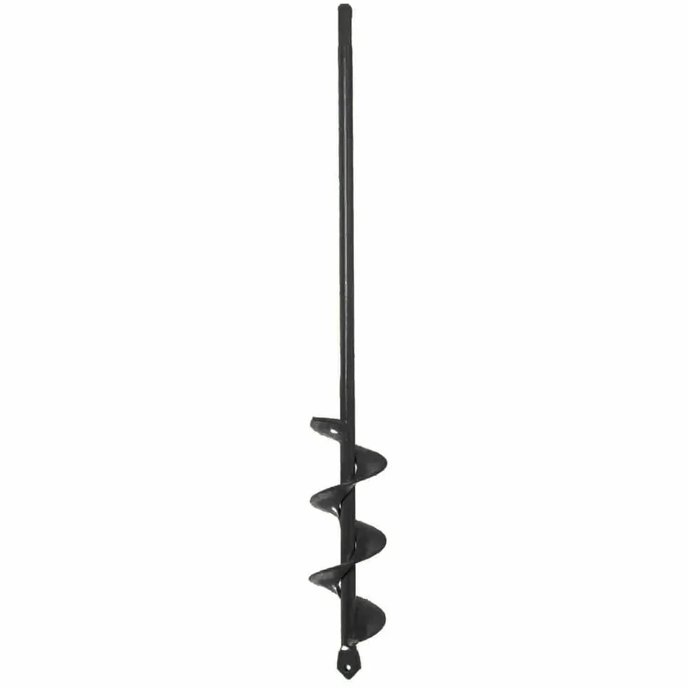 Taladro de mano TOP-MAX, broca en espiral para jardín, vástago hexagonal 3/8 pulgadas, herramienta de excavación 4x45 cm