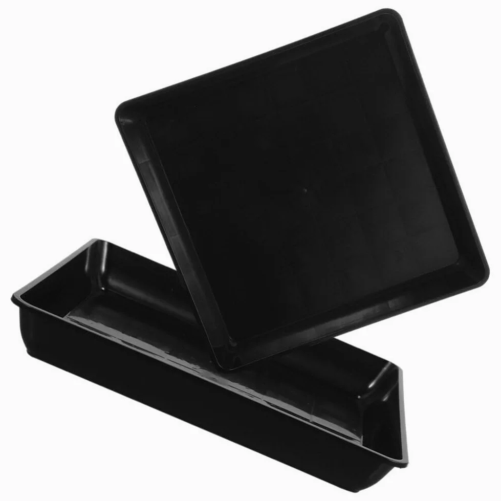 Toddmomy 2 Piezas De Base De Maceta Bandejas De Goteo para Maceta Bandeja De Agua para Plantas Bandejas para Plantas Platillo para Plantas En Maceta Platillos Cuadrados para Macetas